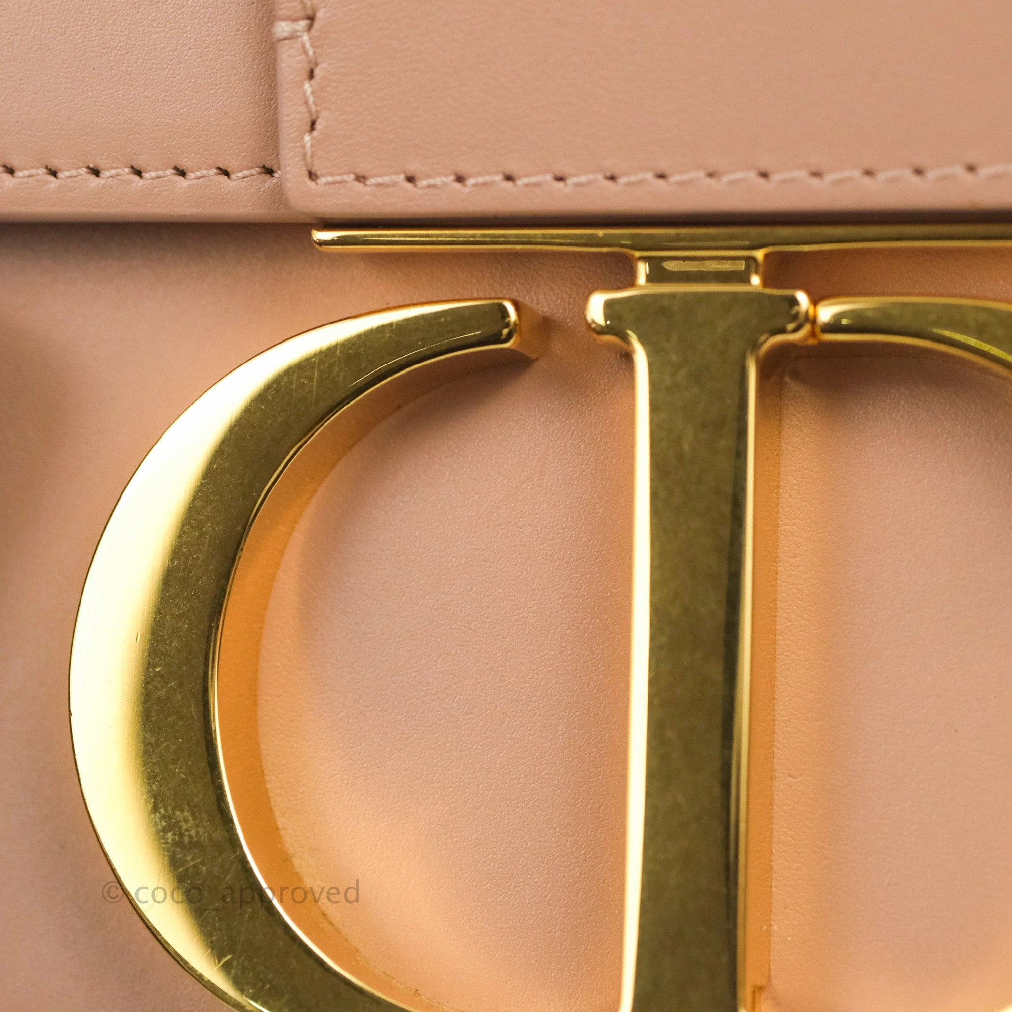 Christian Dior 30 Montaigne Box Bag Rose Des Vents Calfskin