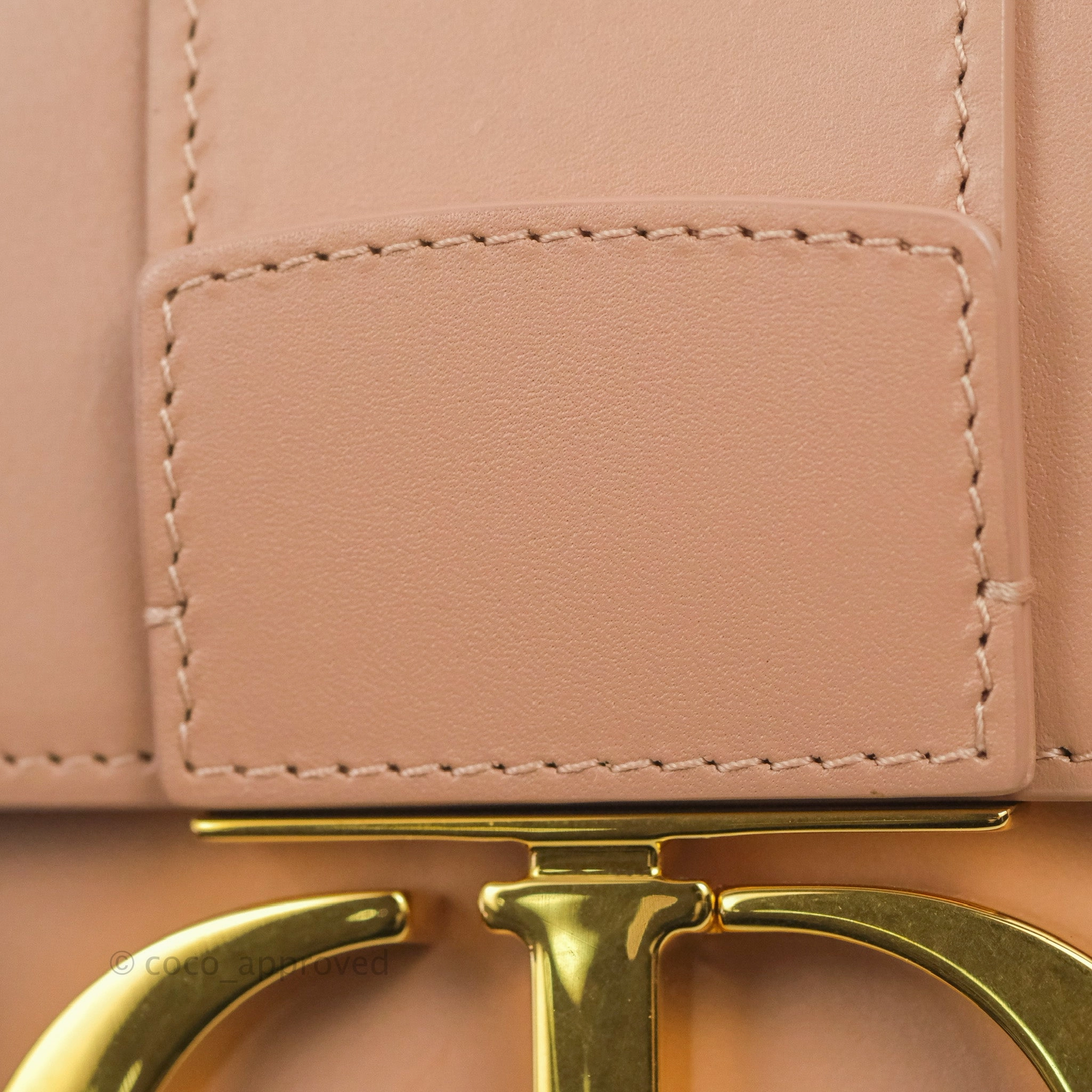 Christian Dior 30 Montaigne Box Bag Rose Des Vents Calfskin