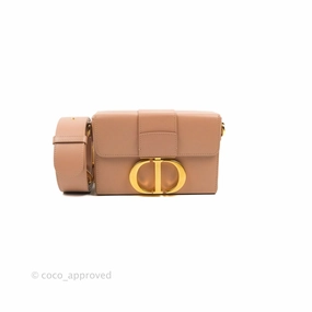 Christian Dior 30 Montaigne Box Bag Rose Des Vents Calfskin