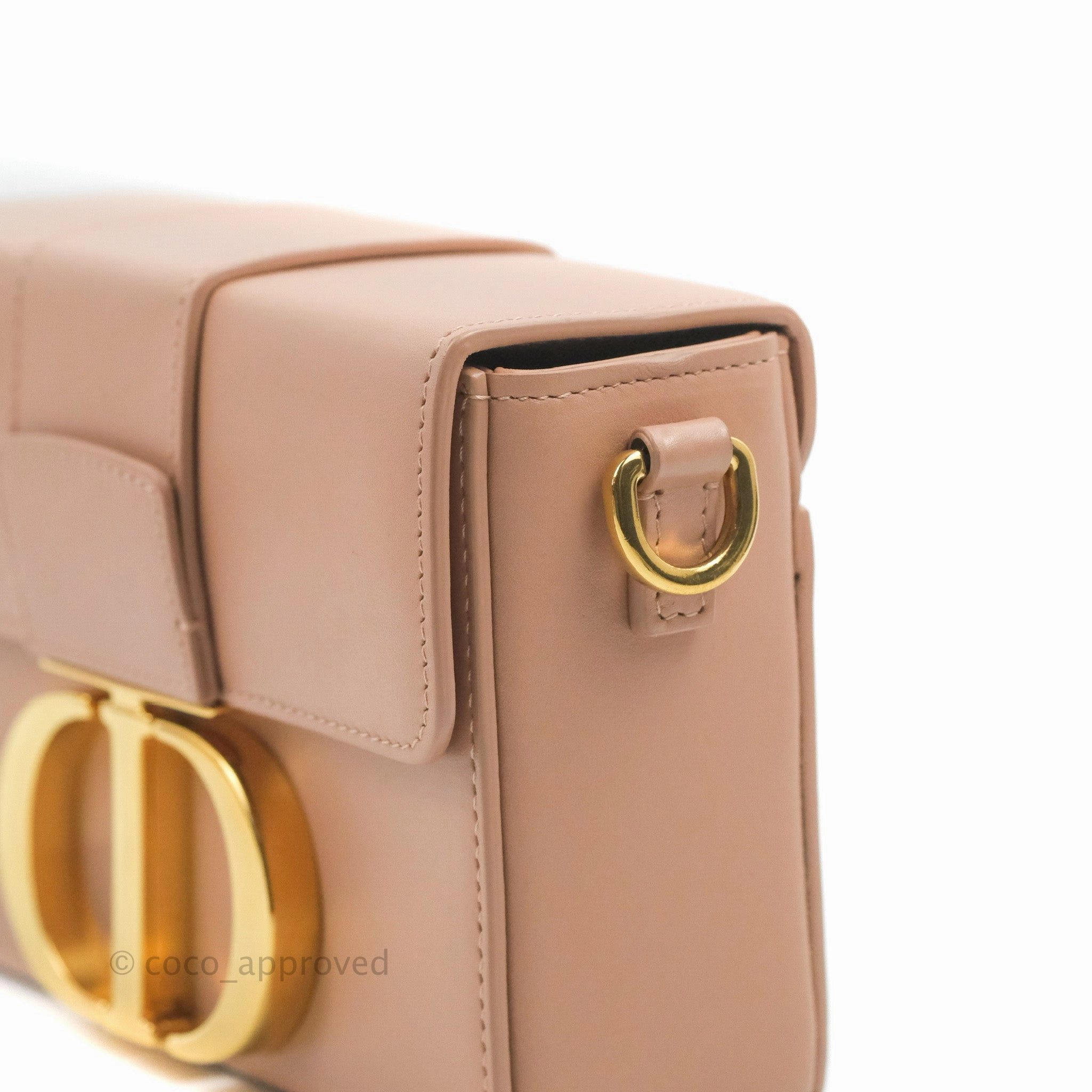 Christian Dior 30 Montaigne Box Bag Rose Des Vents Calfskin