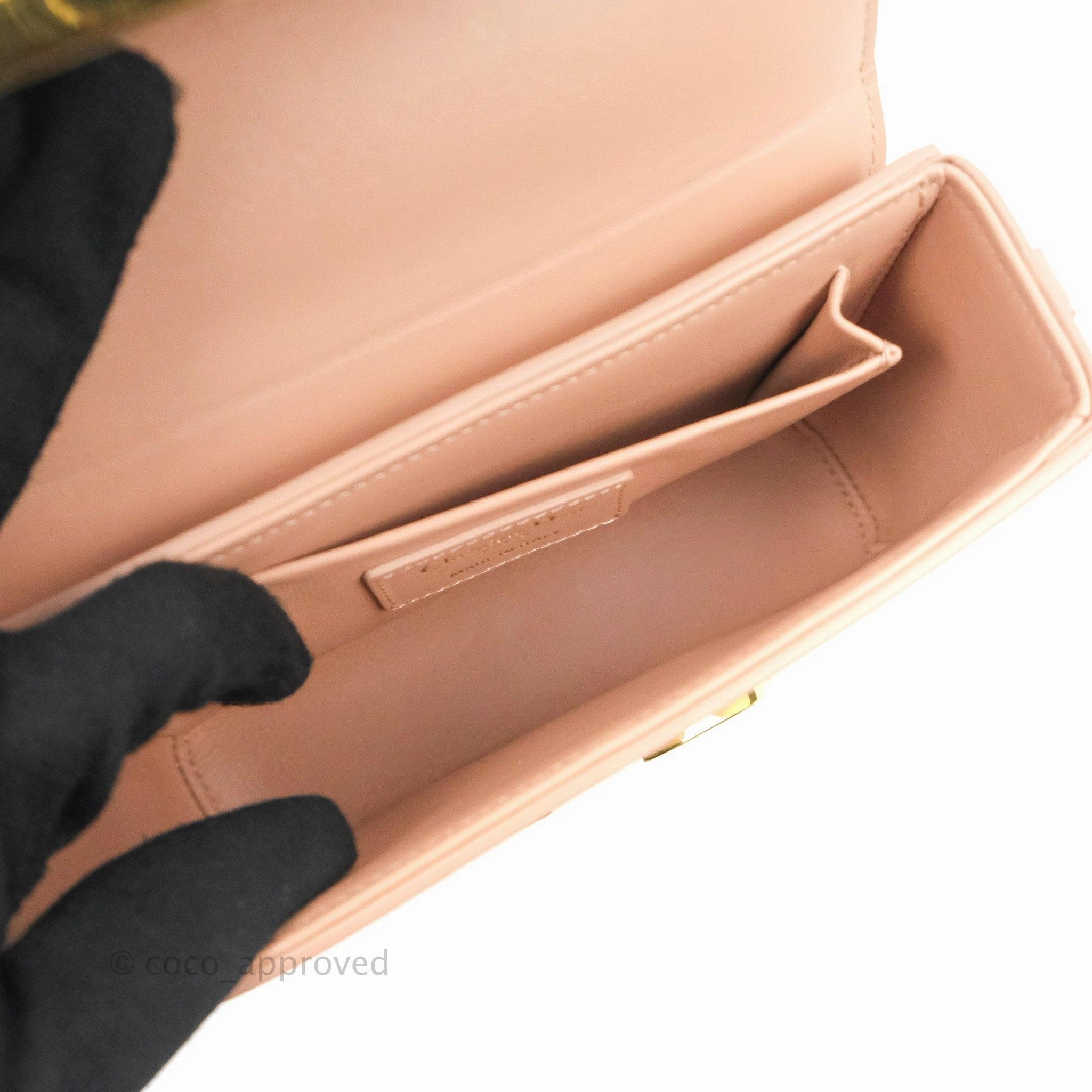 Christian Dior 30 Montaigne Box Bag Rose Des Vents Calfskin