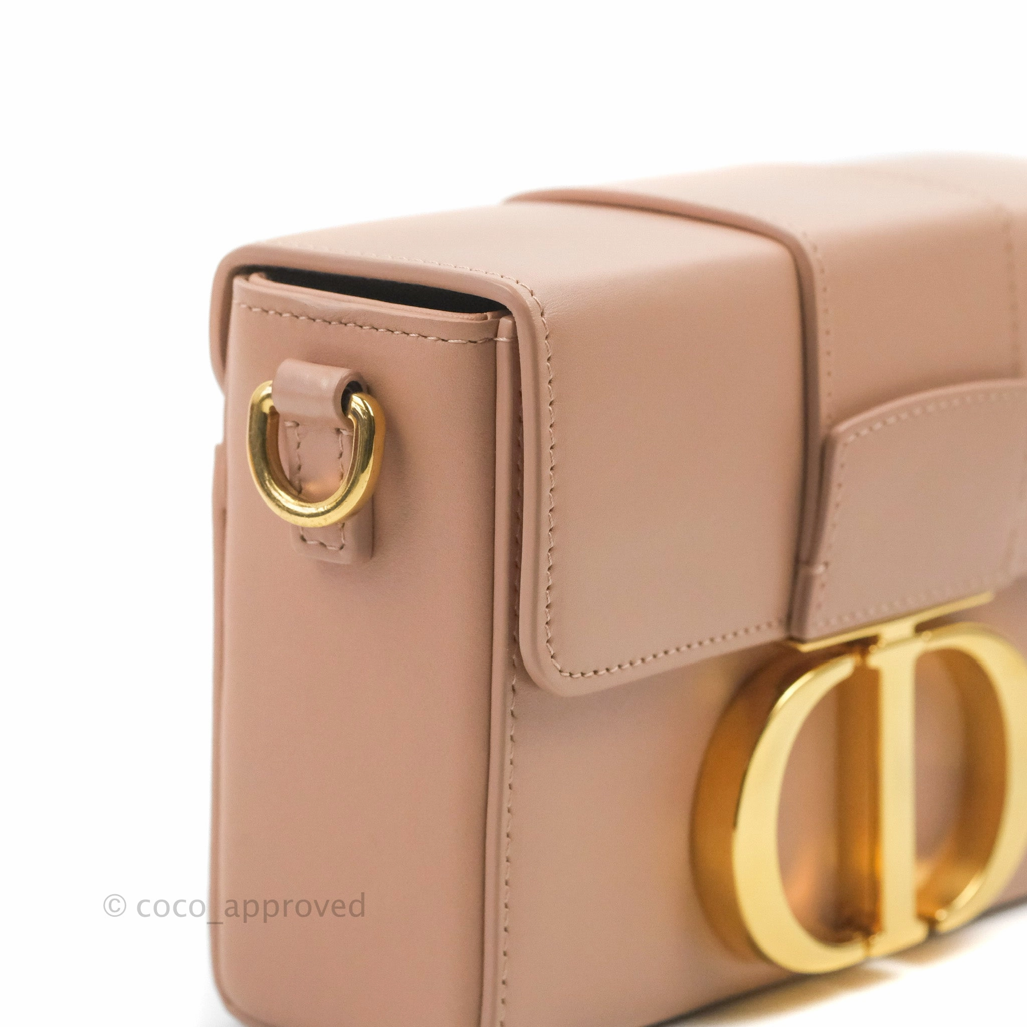 Christian Dior 30 Montaigne Box Bag Rose Des Vents Calfskin