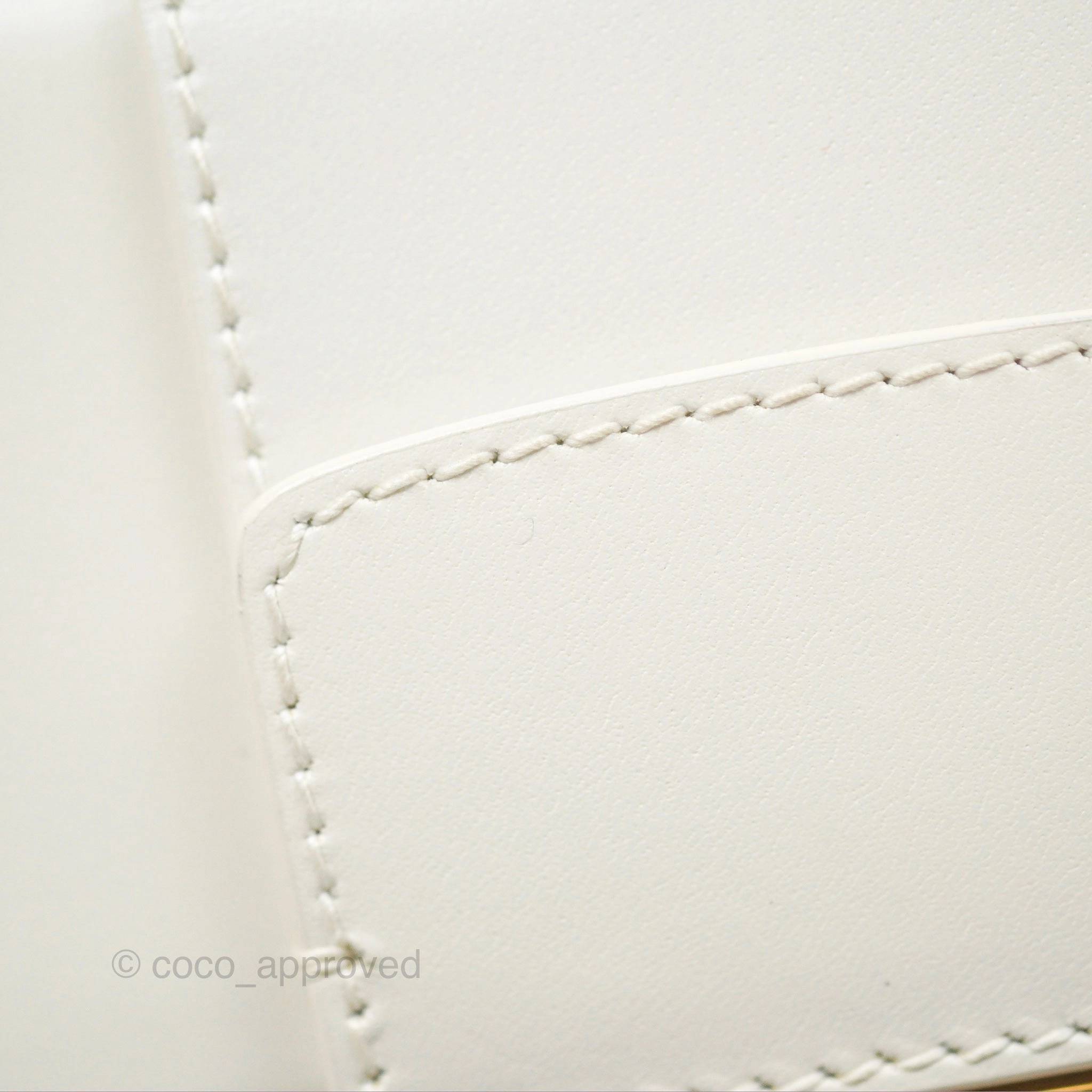 Christian Dior 30 Montaigne Box Bag White Calfskin