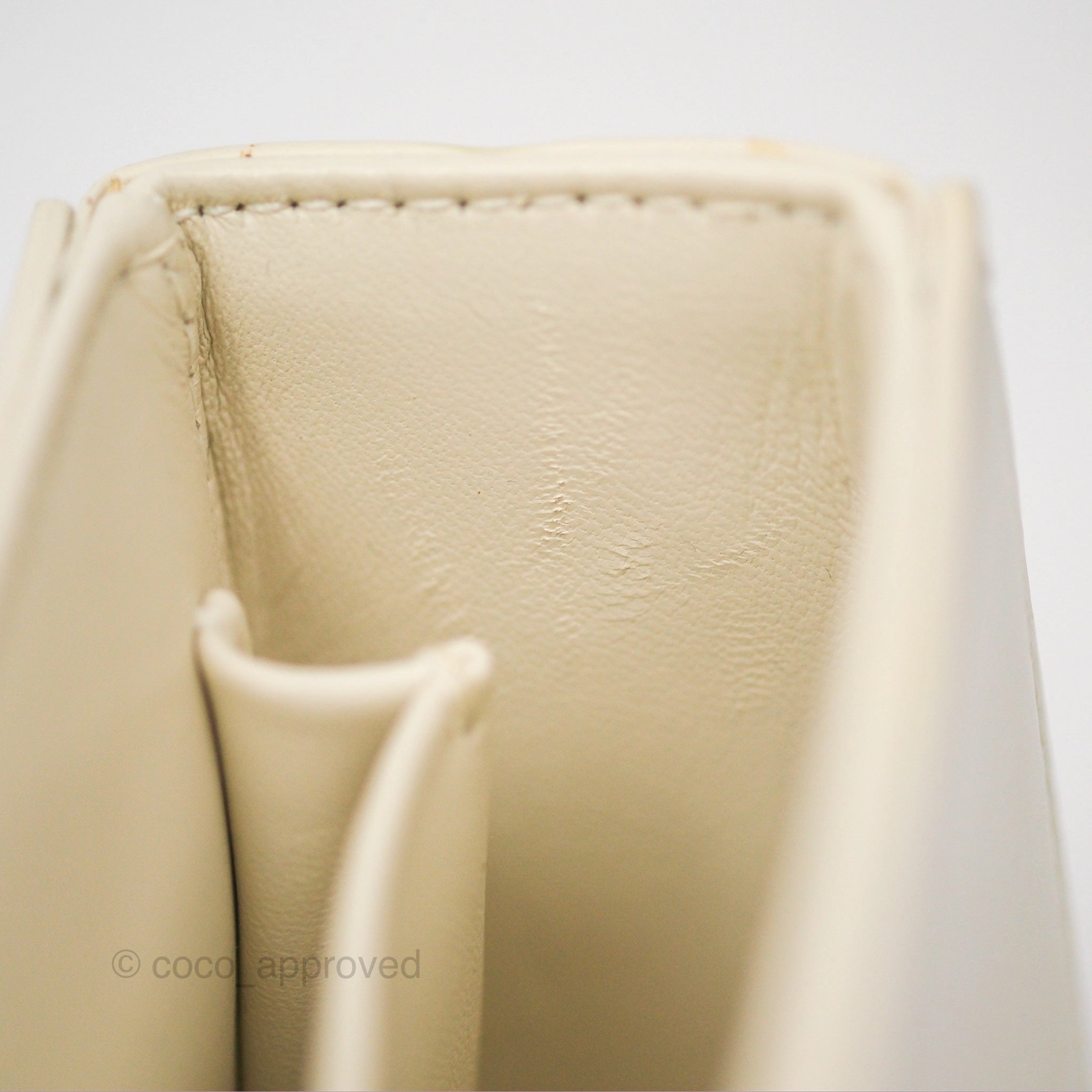 Christian Dior 30 Montaigne Box Bag White Calfskin
