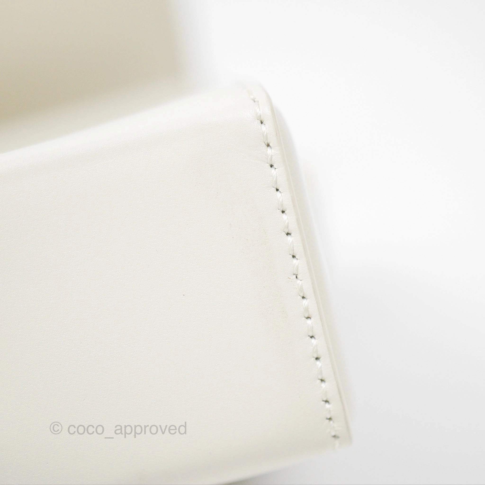 Christian Dior 30 Montaigne Box Bag White Calfskin