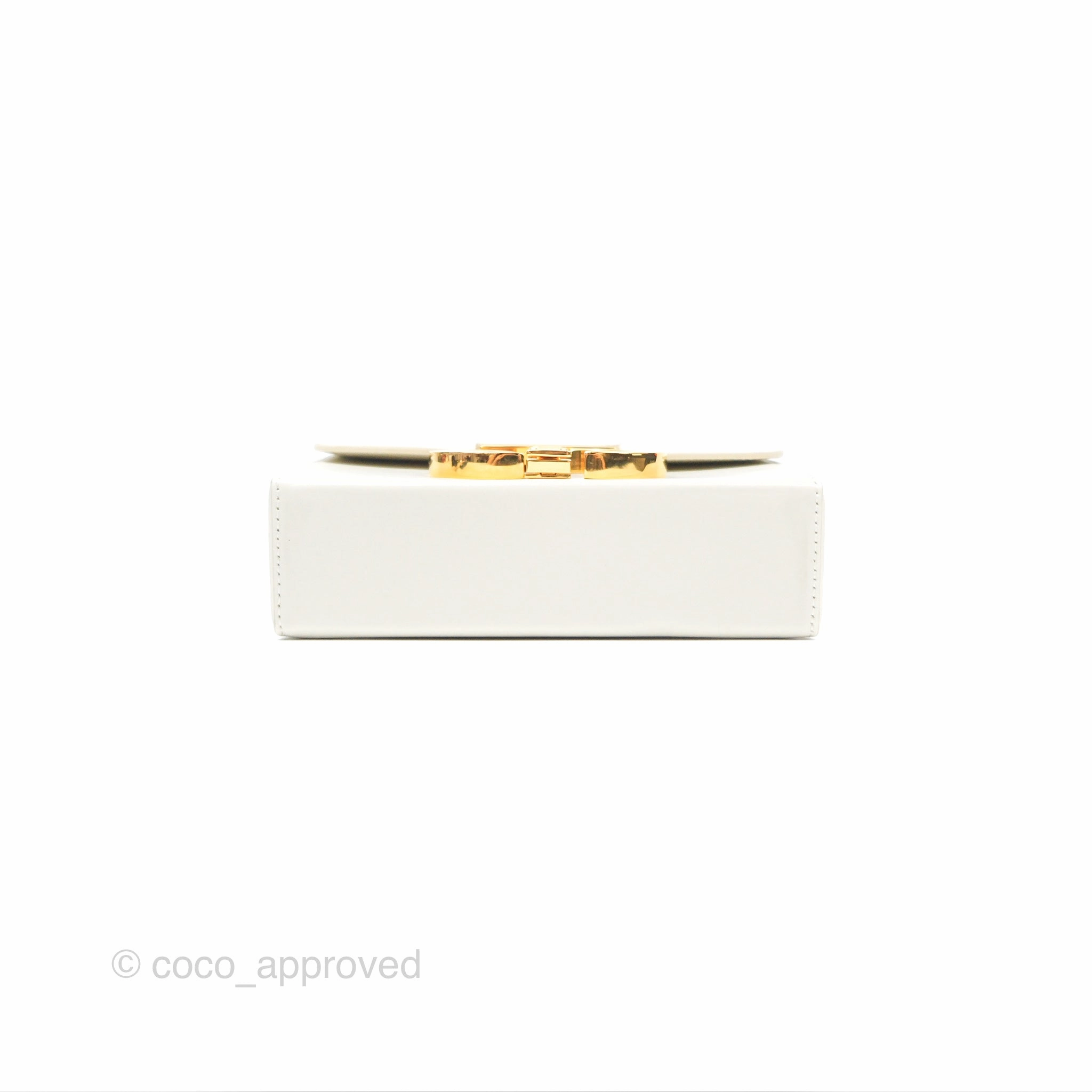 Christian Dior 30 Montaigne Box Bag White Calfskin