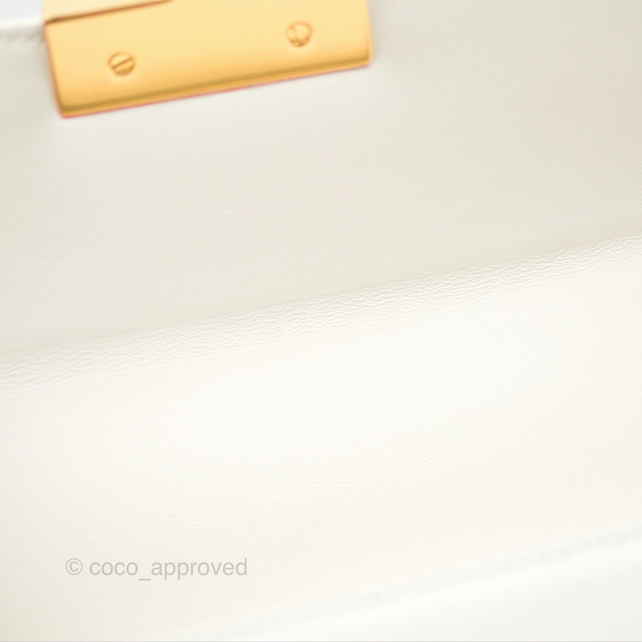 Christian Dior 30 Montaigne Box Bag White Calfskin