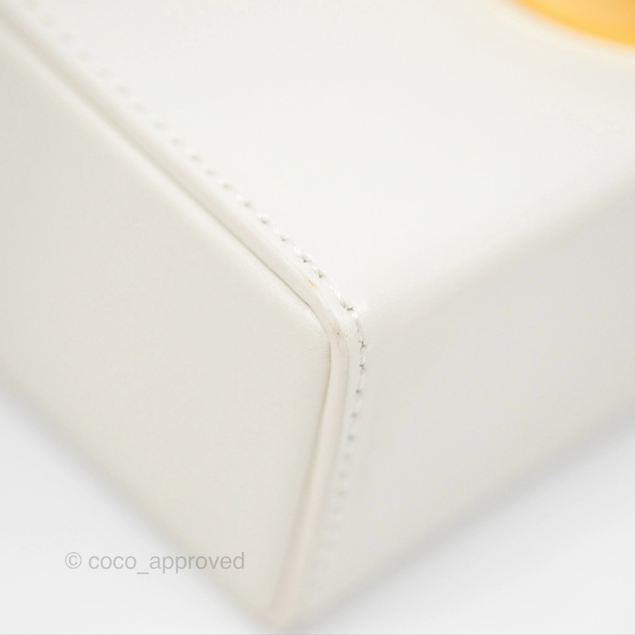 Christian Dior 30 Montaigne Box Bag White Calfskin