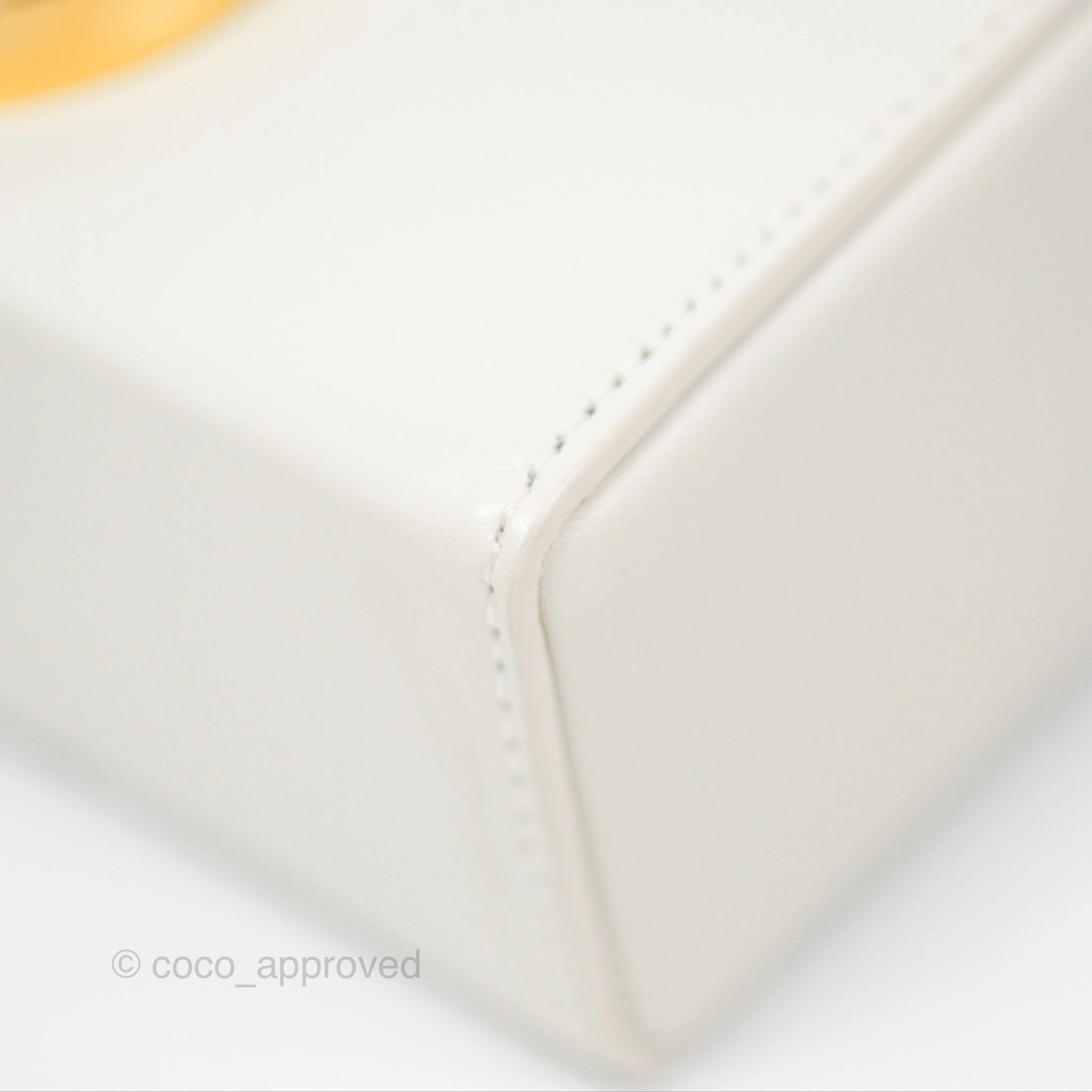 Christian Dior 30 Montaigne Box Bag White Calfskin