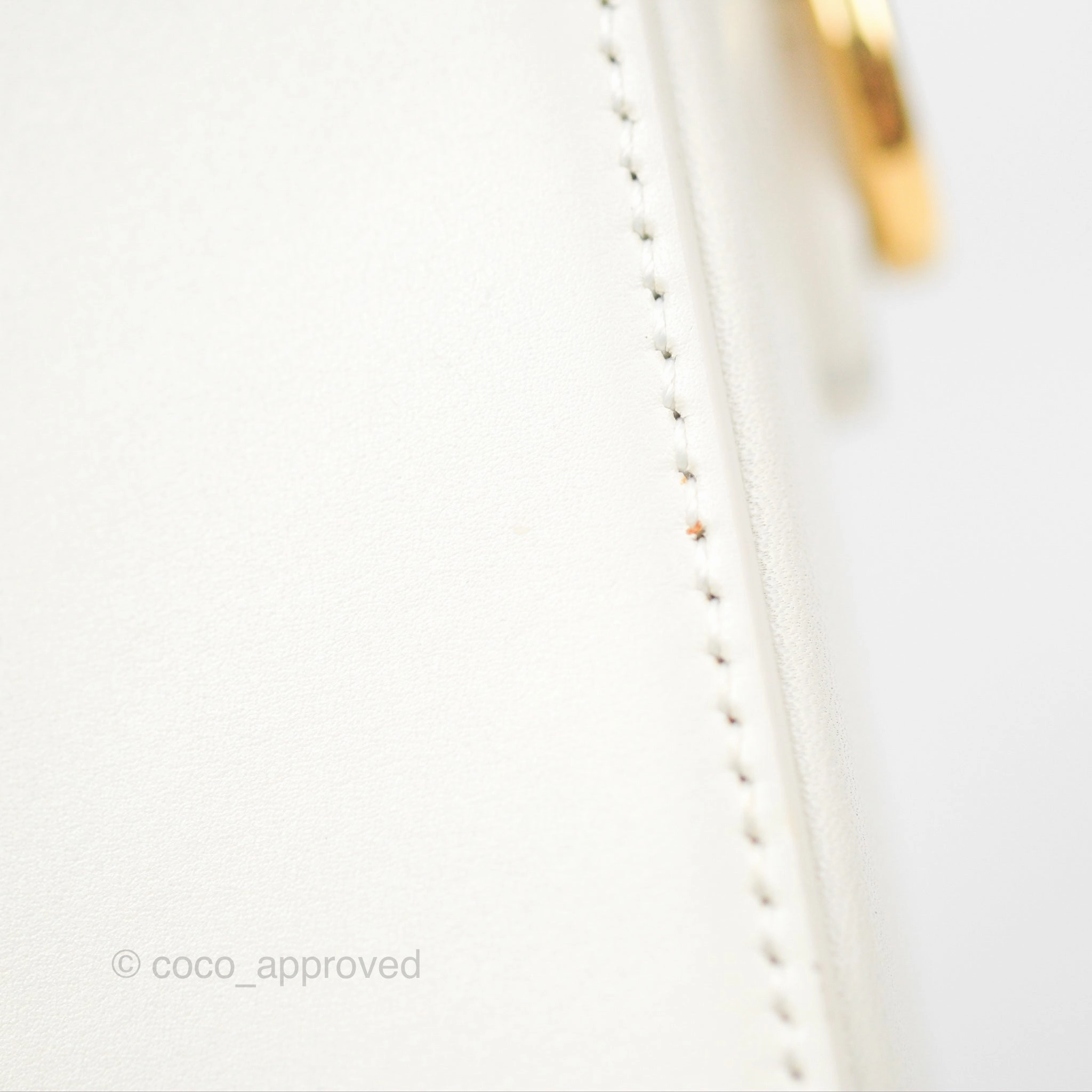 Christian Dior 30 Montaigne Box Bag White Calfskin