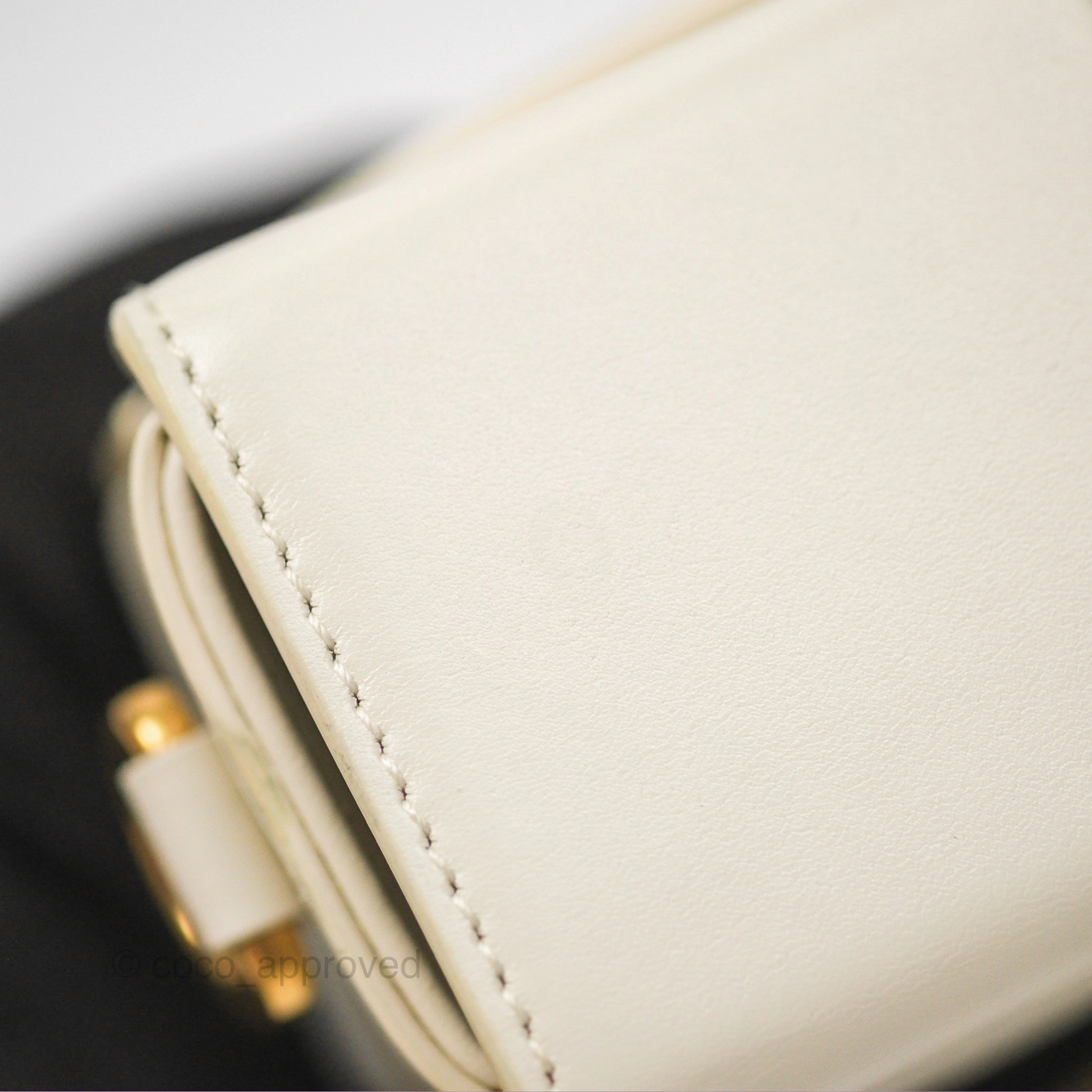 Christian Dior 30 Montaigne Box Bag White Calfskin