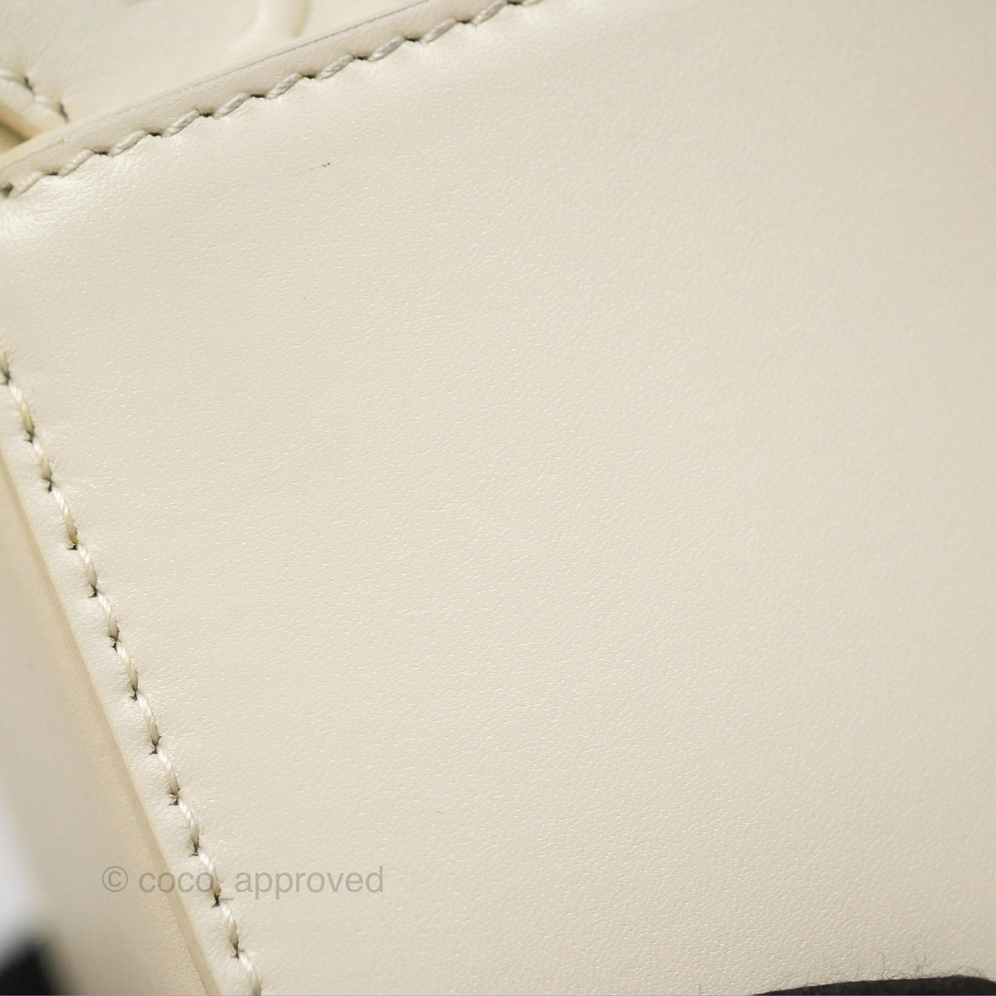 Christian Dior 30 Montaigne Box Bag White Calfskin