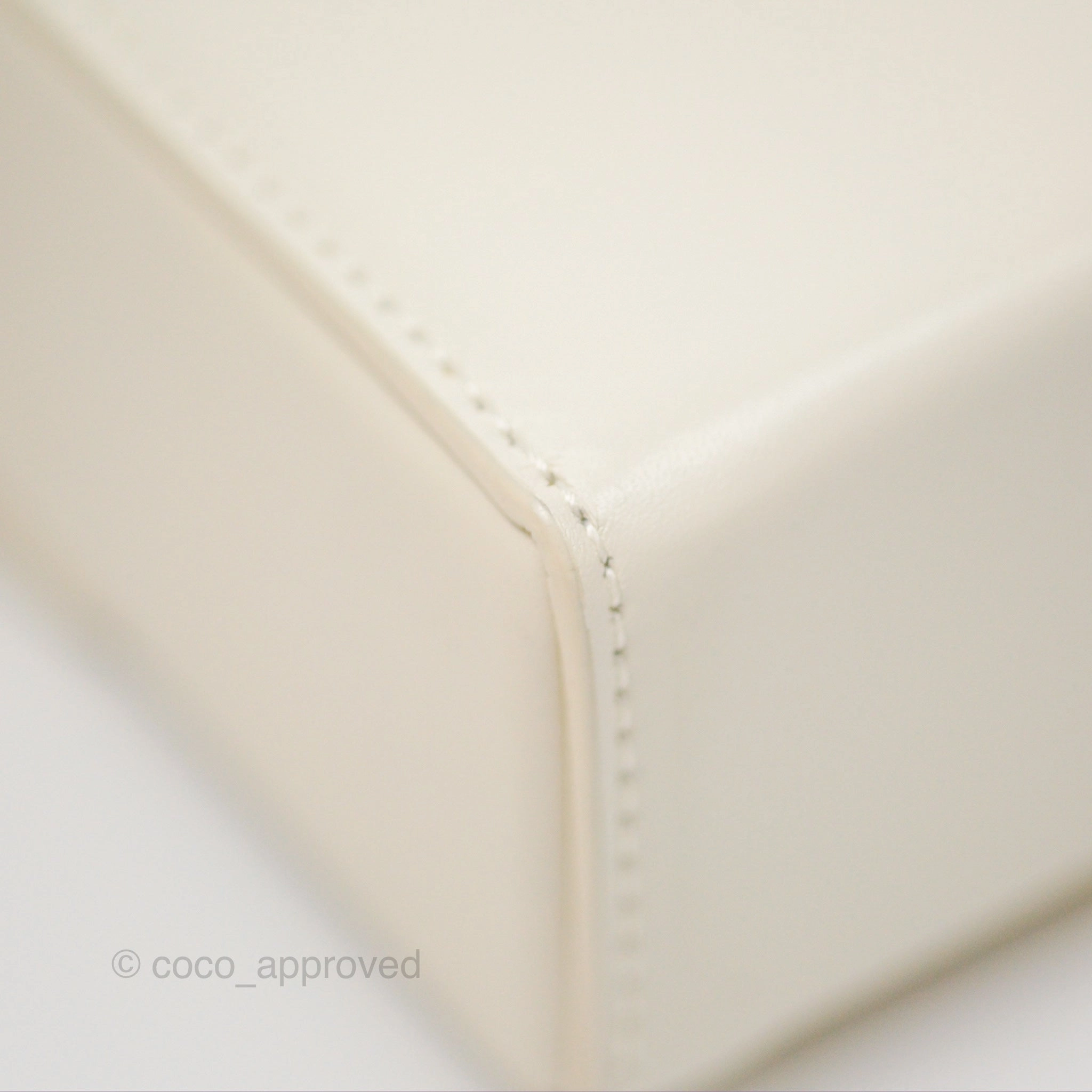 Christian Dior 30 Montaigne Box Bag White Calfskin