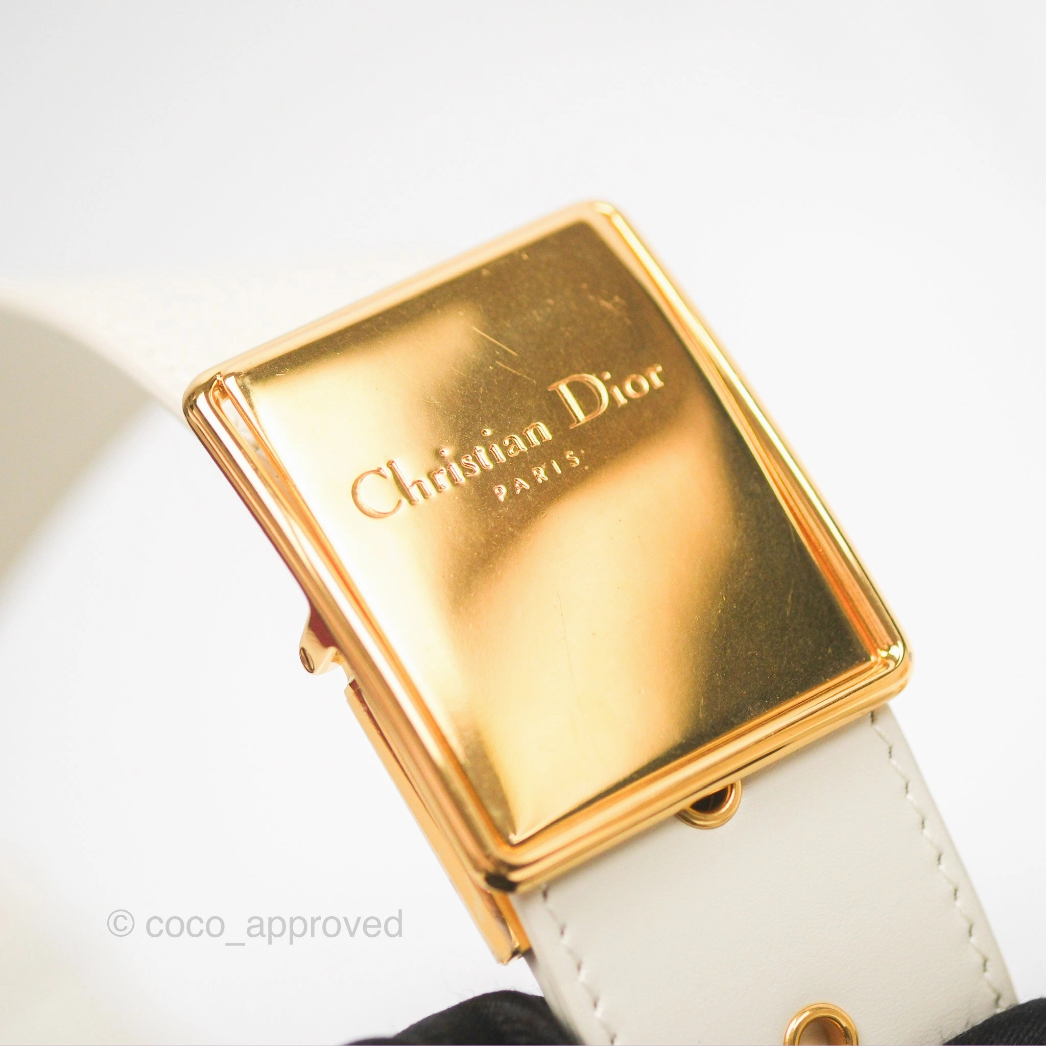 Christian Dior 30 Montaigne Box Bag White Calfskin