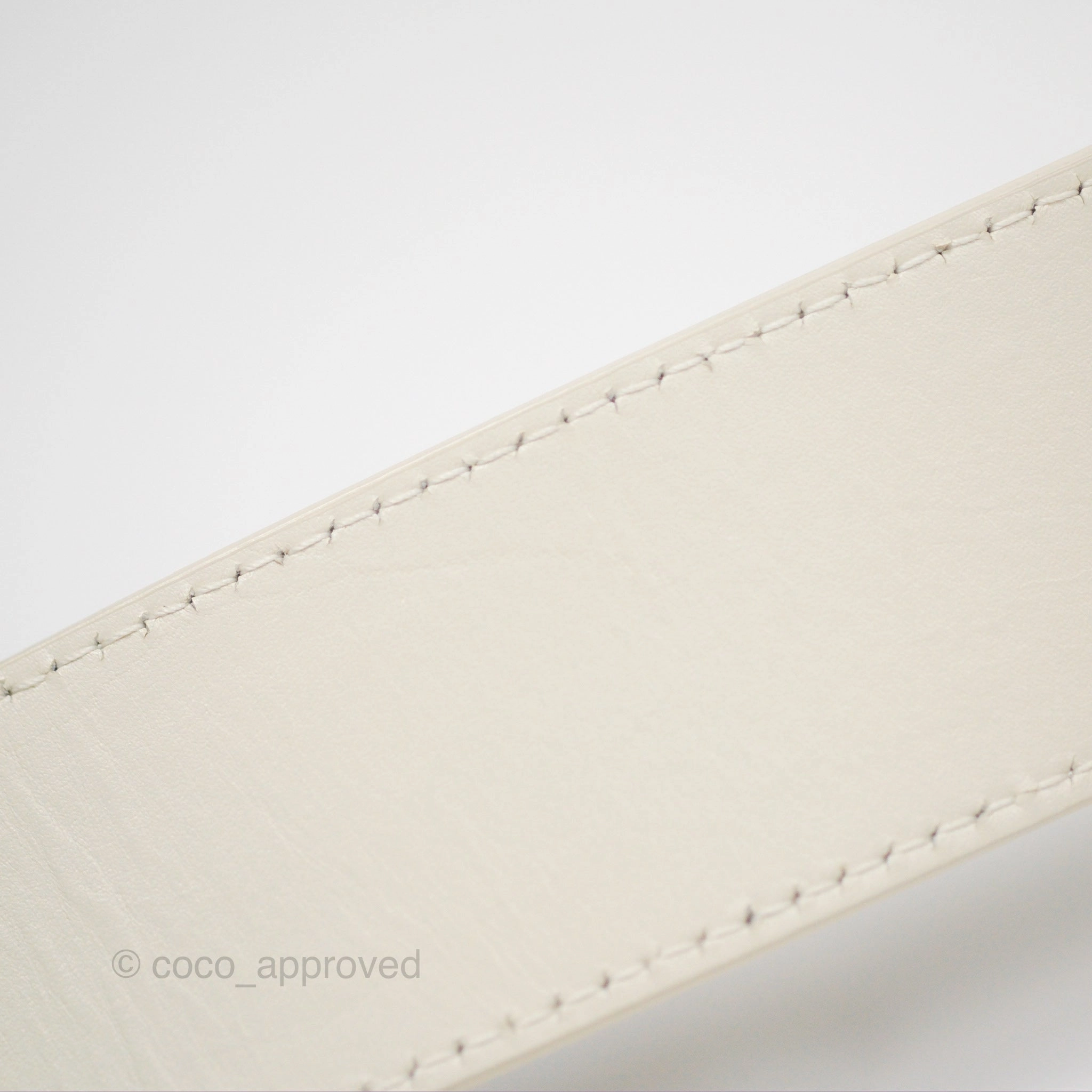 Christian Dior 30 Montaigne Box Bag White Calfskin