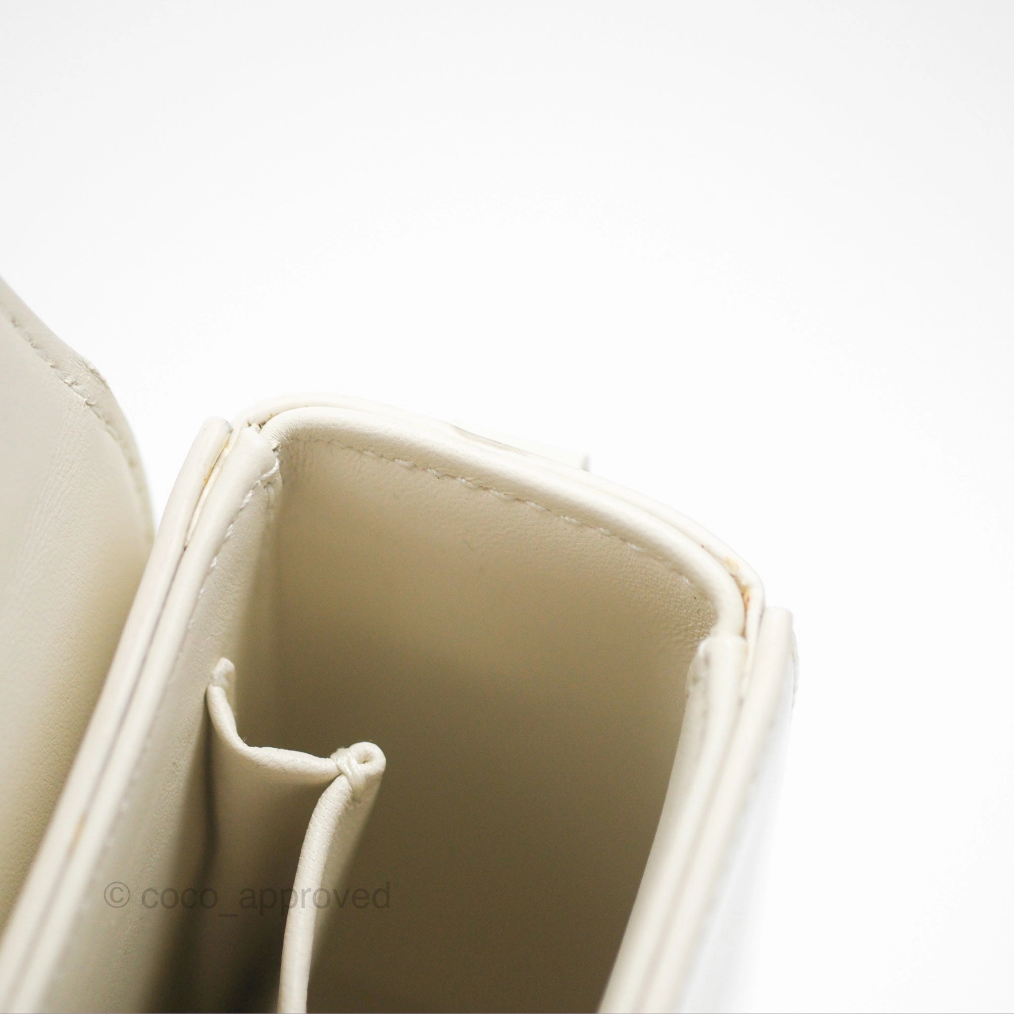 Christian Dior 30 Montaigne Box Bag White Calfskin