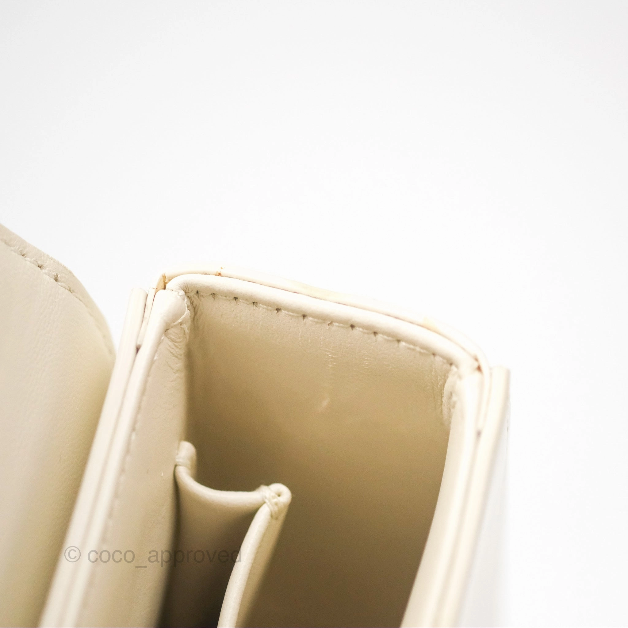 Christian Dior 30 Montaigne Box Bag White Calfskin