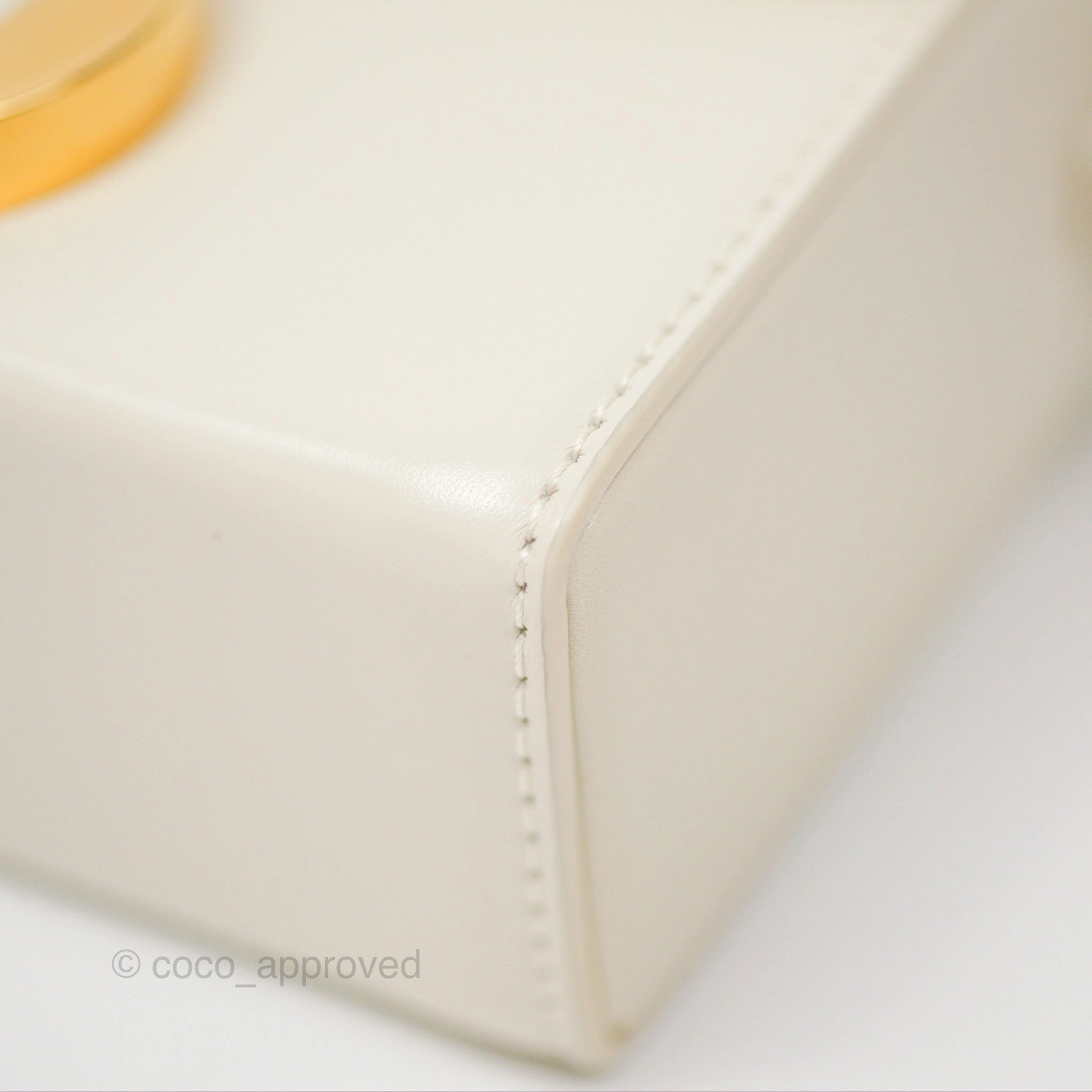 Christian Dior 30 Montaigne Box Bag White Calfskin
