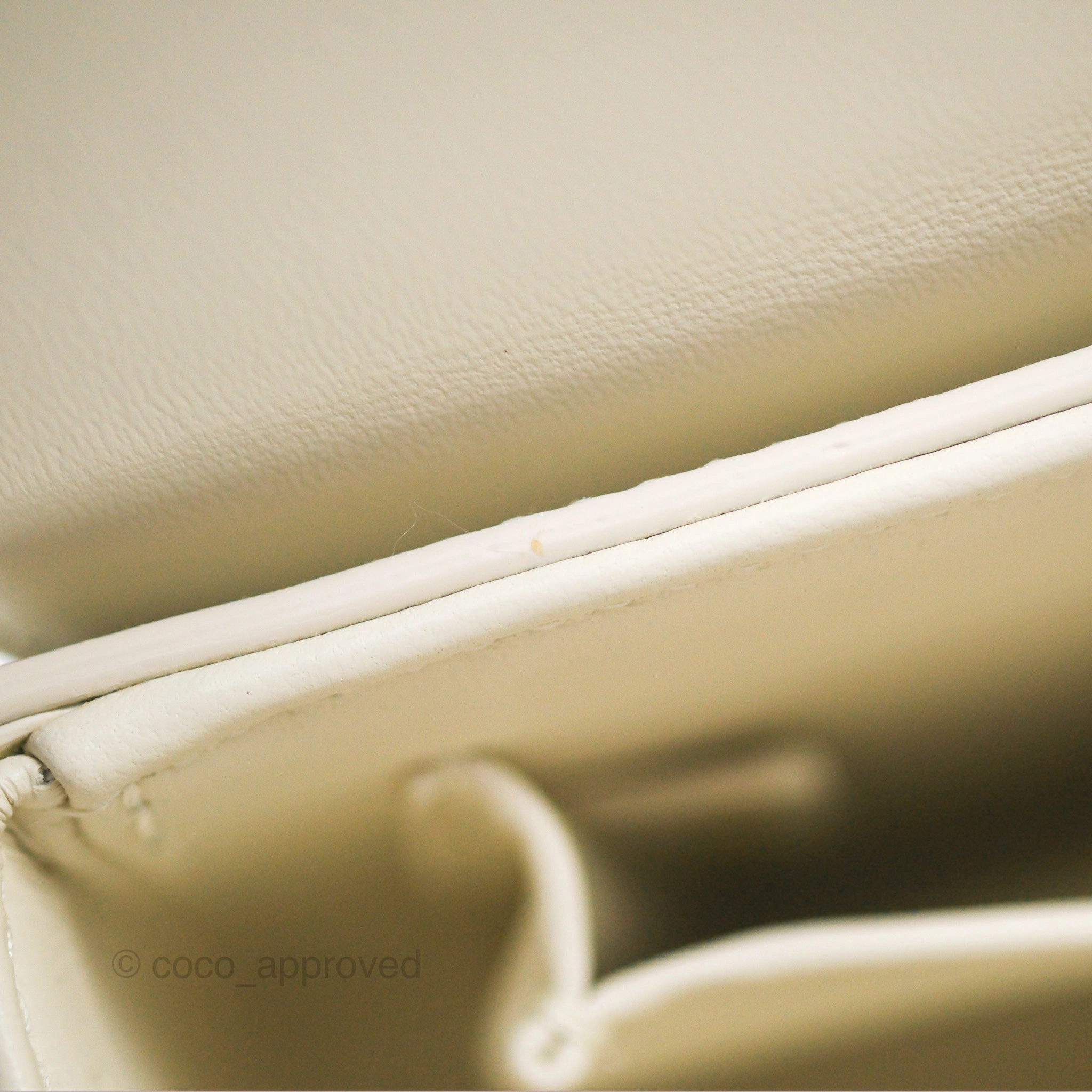 Christian Dior 30 Montaigne Box Bag White Calfskin