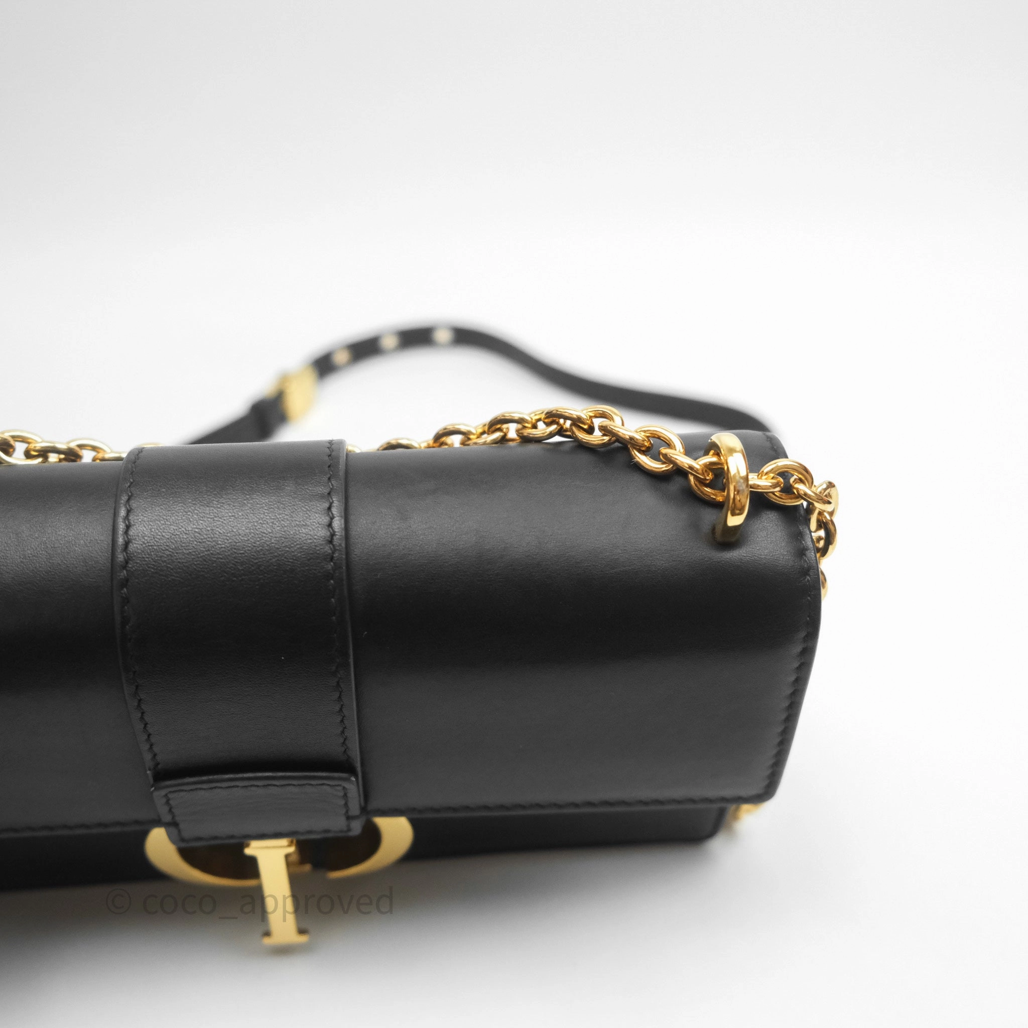 Christian Dior 30 Montaigne East-West Chain Bag Black