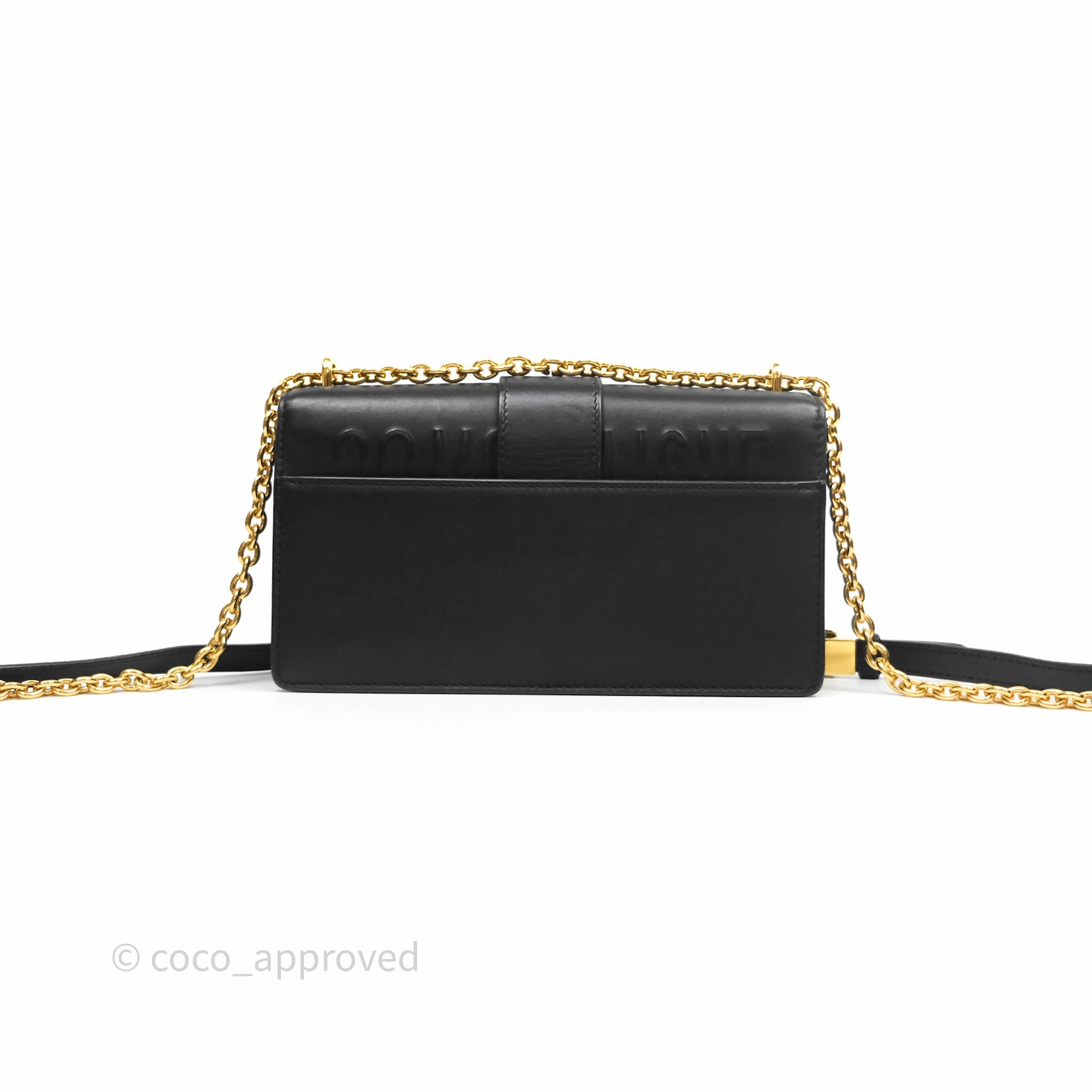 Christian Dior 30 Montaigne East-West Chain Bag Black