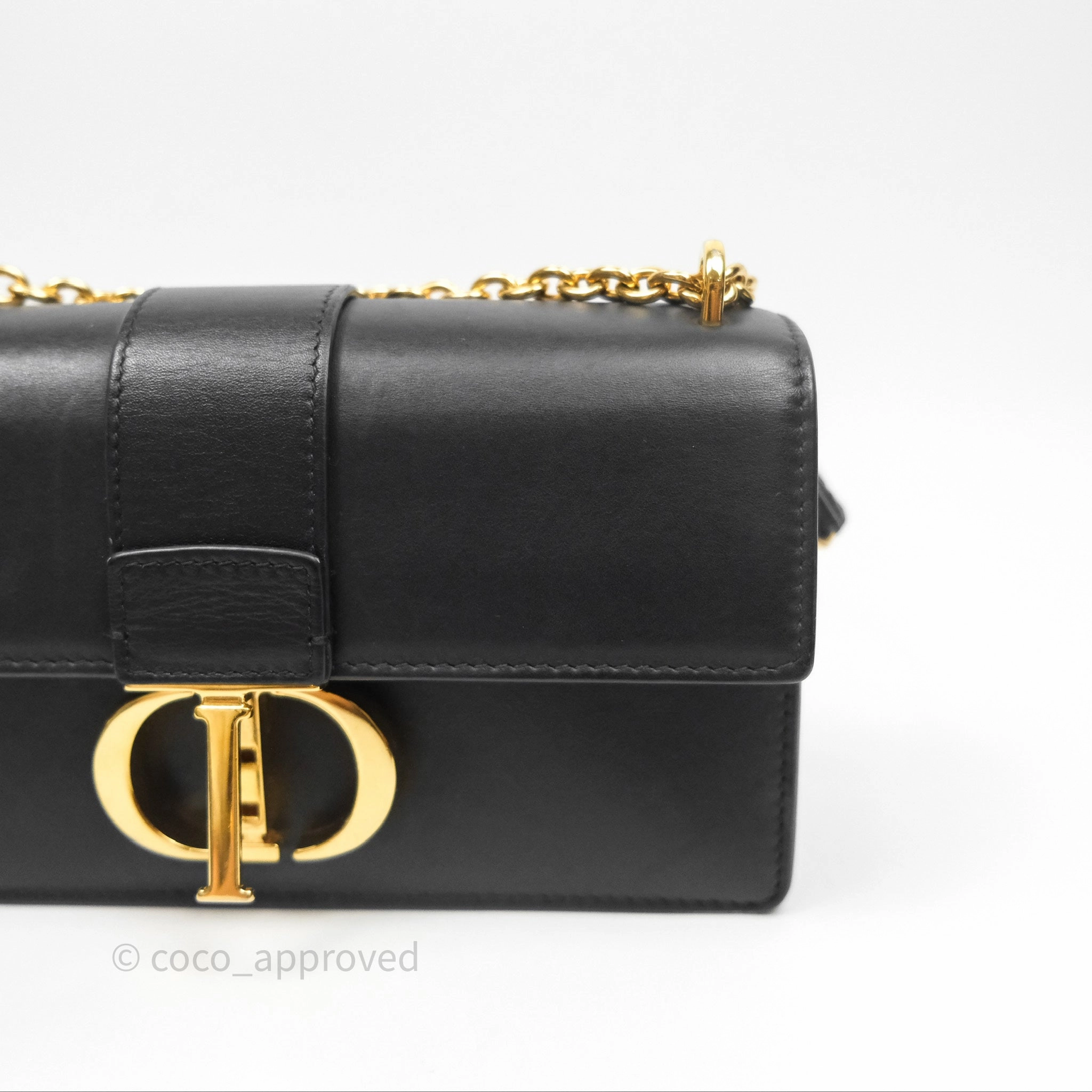 Christian Dior 30 Montaigne East-West Chain Bag Black