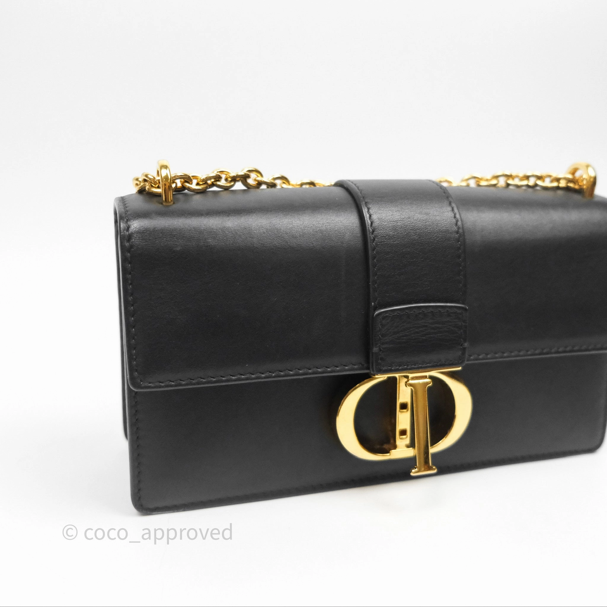 Christian Dior 30 Montaigne East-West Chain Bag Black