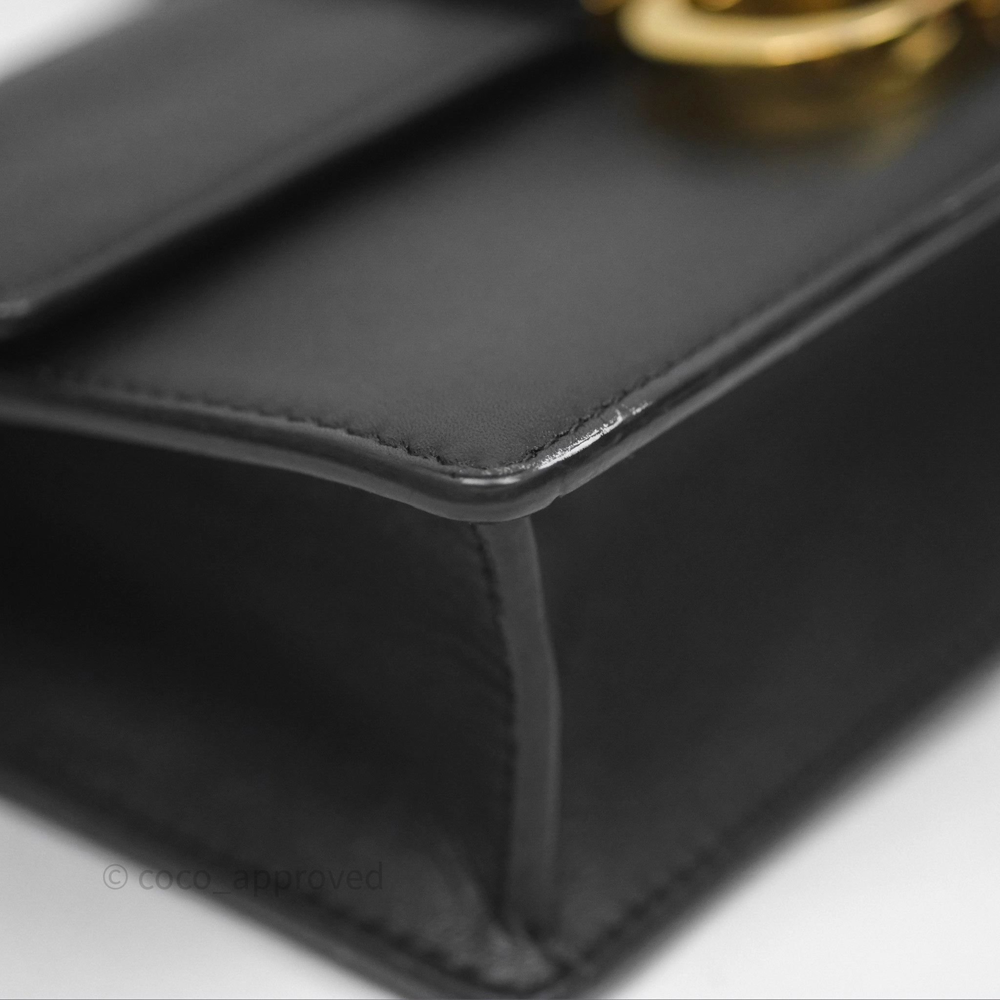 Christian Dior 30 Montaigne East-West Chain Bag Black