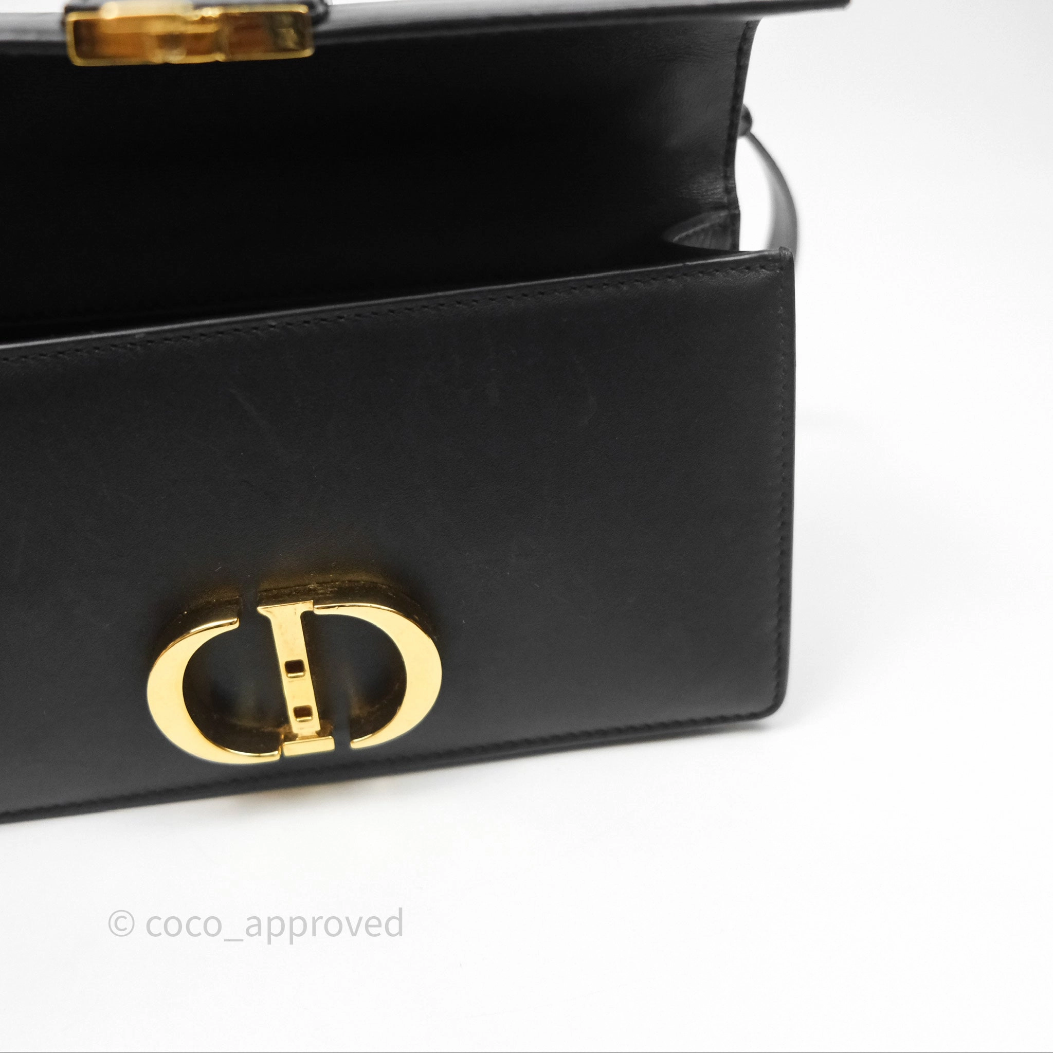 Christian Dior 30 Montaigne East-West Chain Bag Black