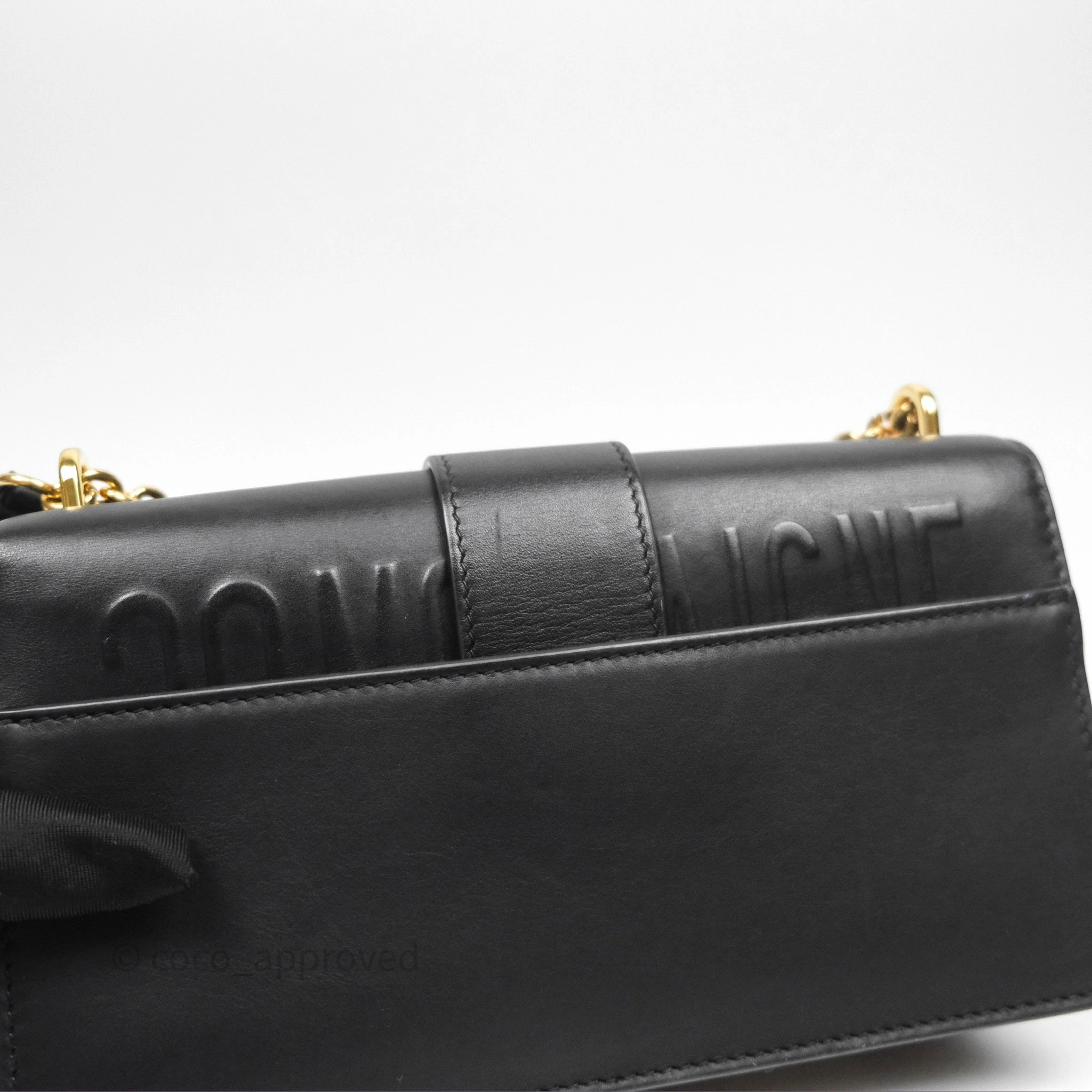 Christian Dior 30 Montaigne East-West Chain Bag Black