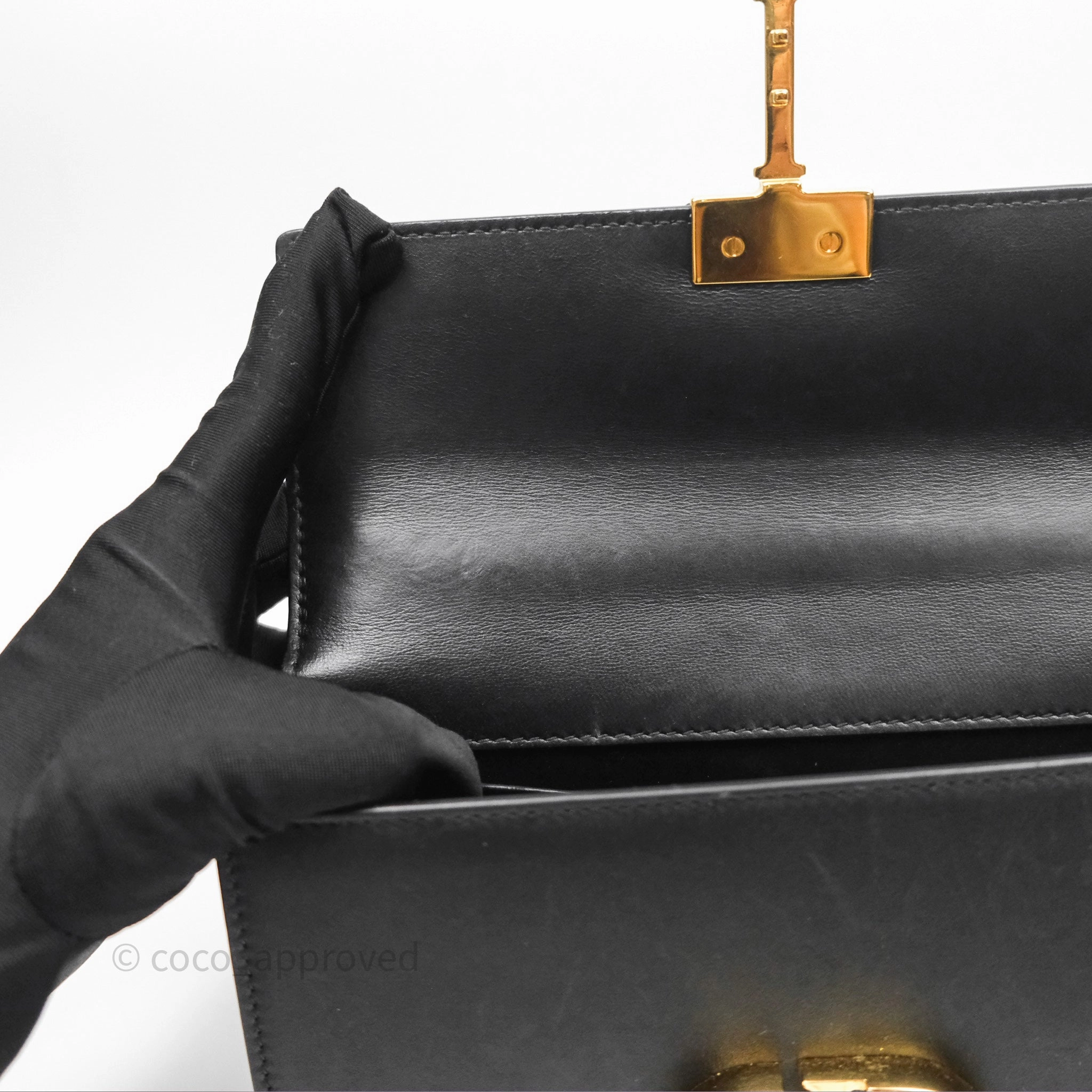 Christian Dior 30 Montaigne East-West Chain Bag Black