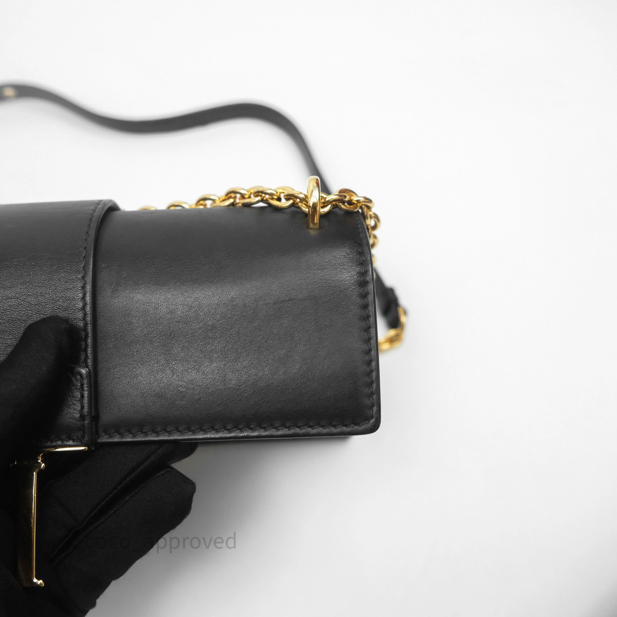 Christian Dior 30 Montaigne East-West Chain Bag Black