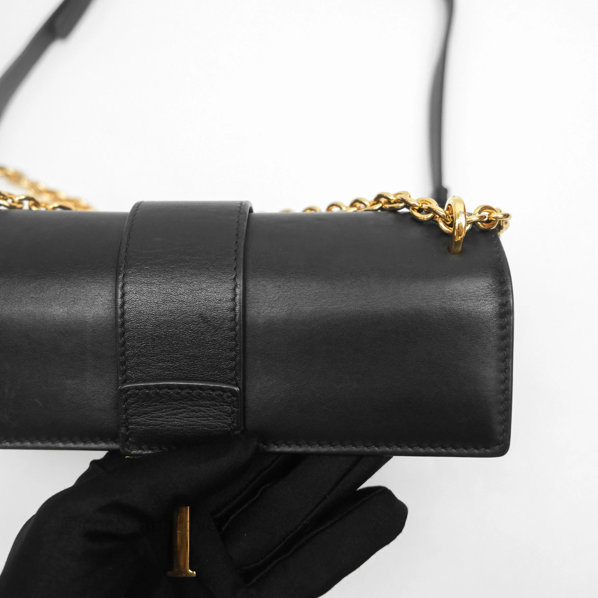 Christian Dior 30 Montaigne East-West Chain Bag Black