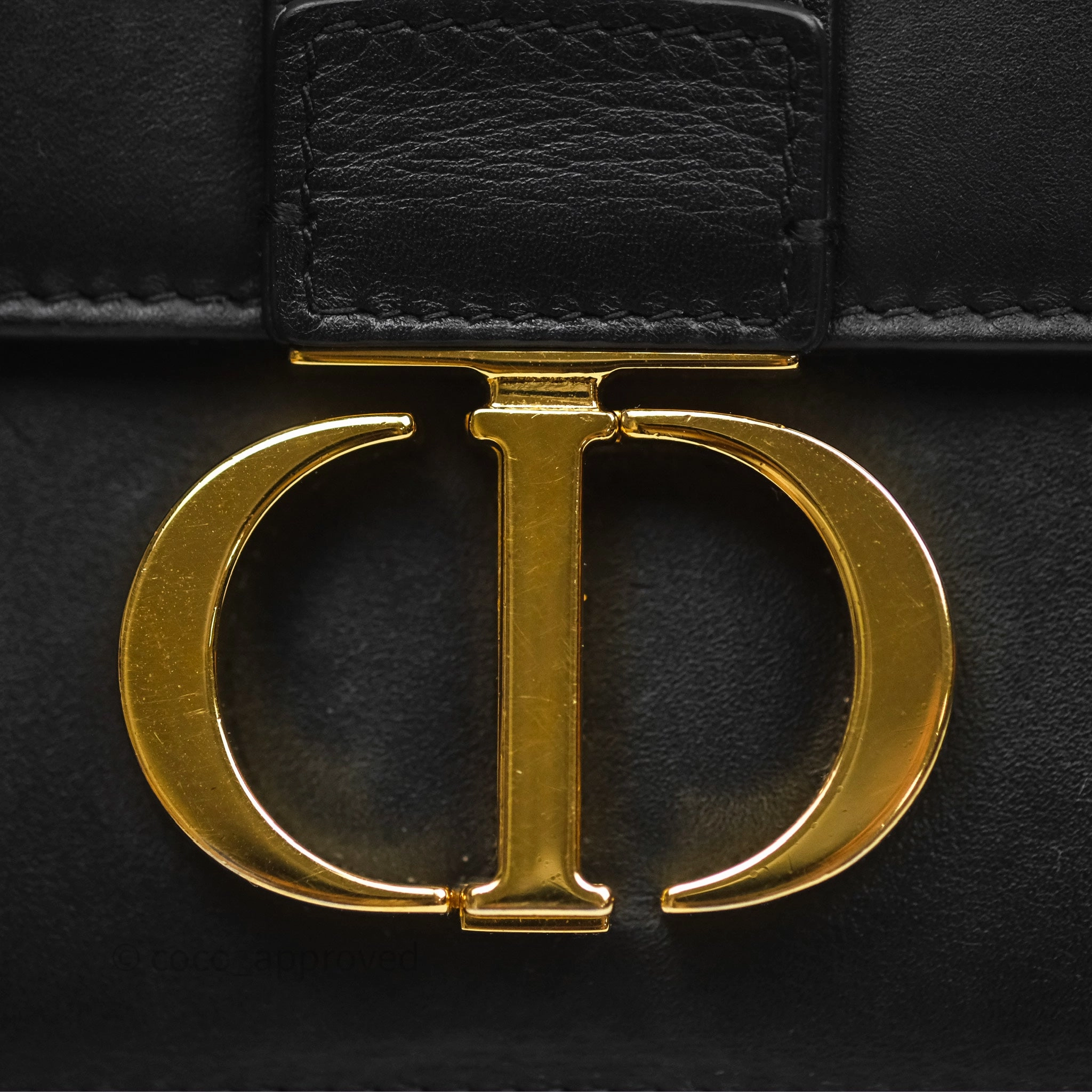Christian Dior 30 Montaigne East-West Chain Bag Black