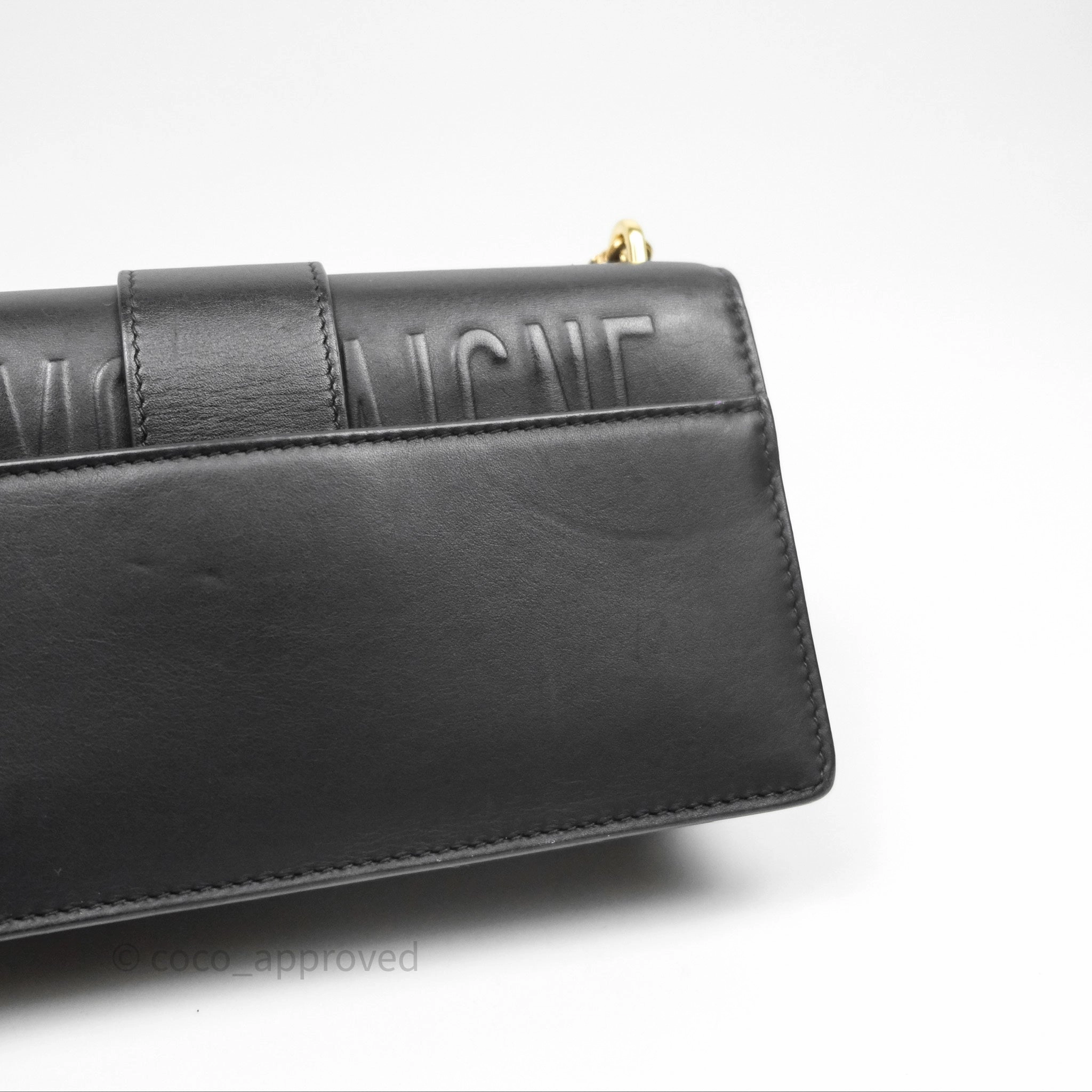 Christian Dior 30 Montaigne East-West Chain Bag Black