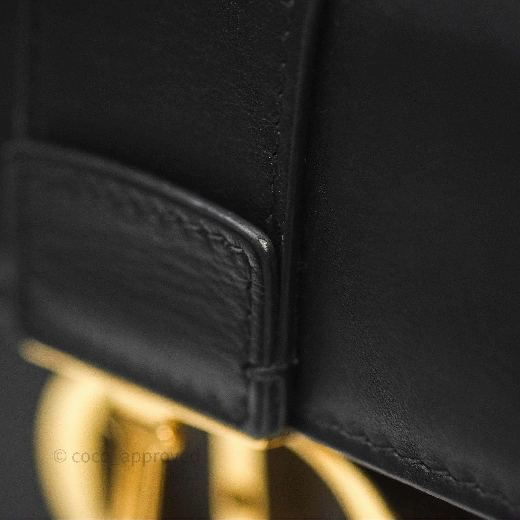 Christian Dior 30 Montaigne East-West Chain Bag Black