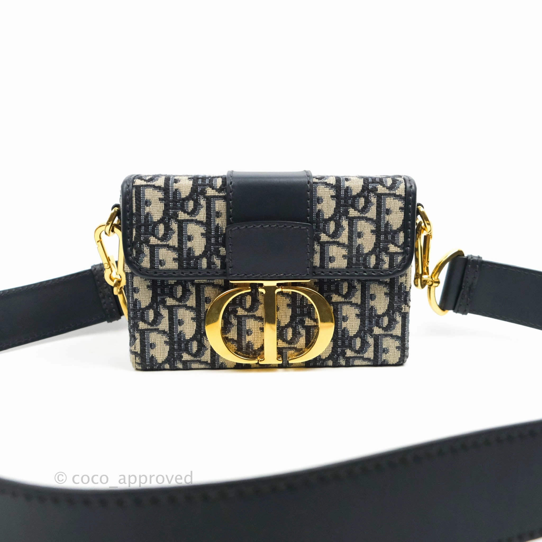 Christian Dior 30 Montaigne Oblique Jacquard Box Bag