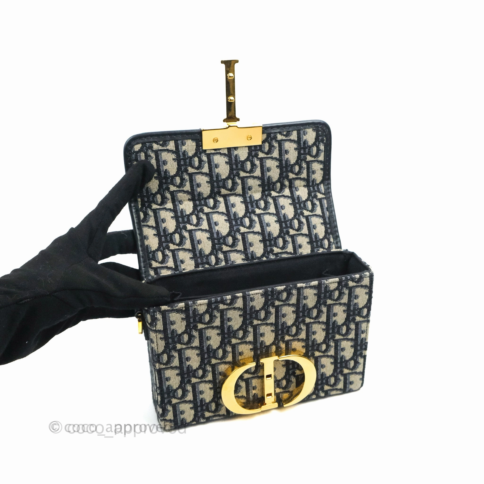 Christian Dior 30 Montaigne Oblique Jacquard Box Bag