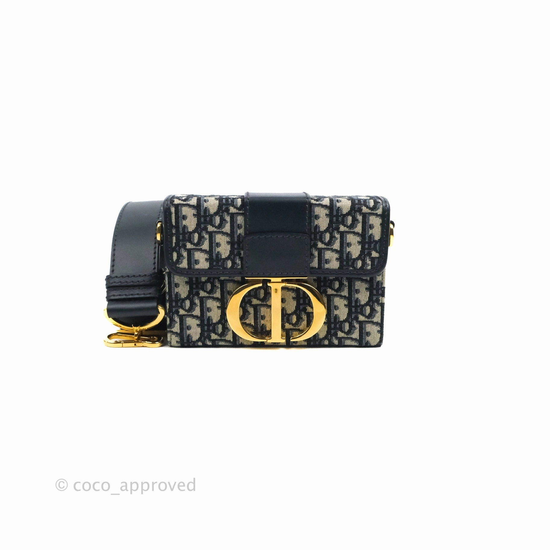 Christian Dior 30 Montaigne Oblique Jacquard Box Bag