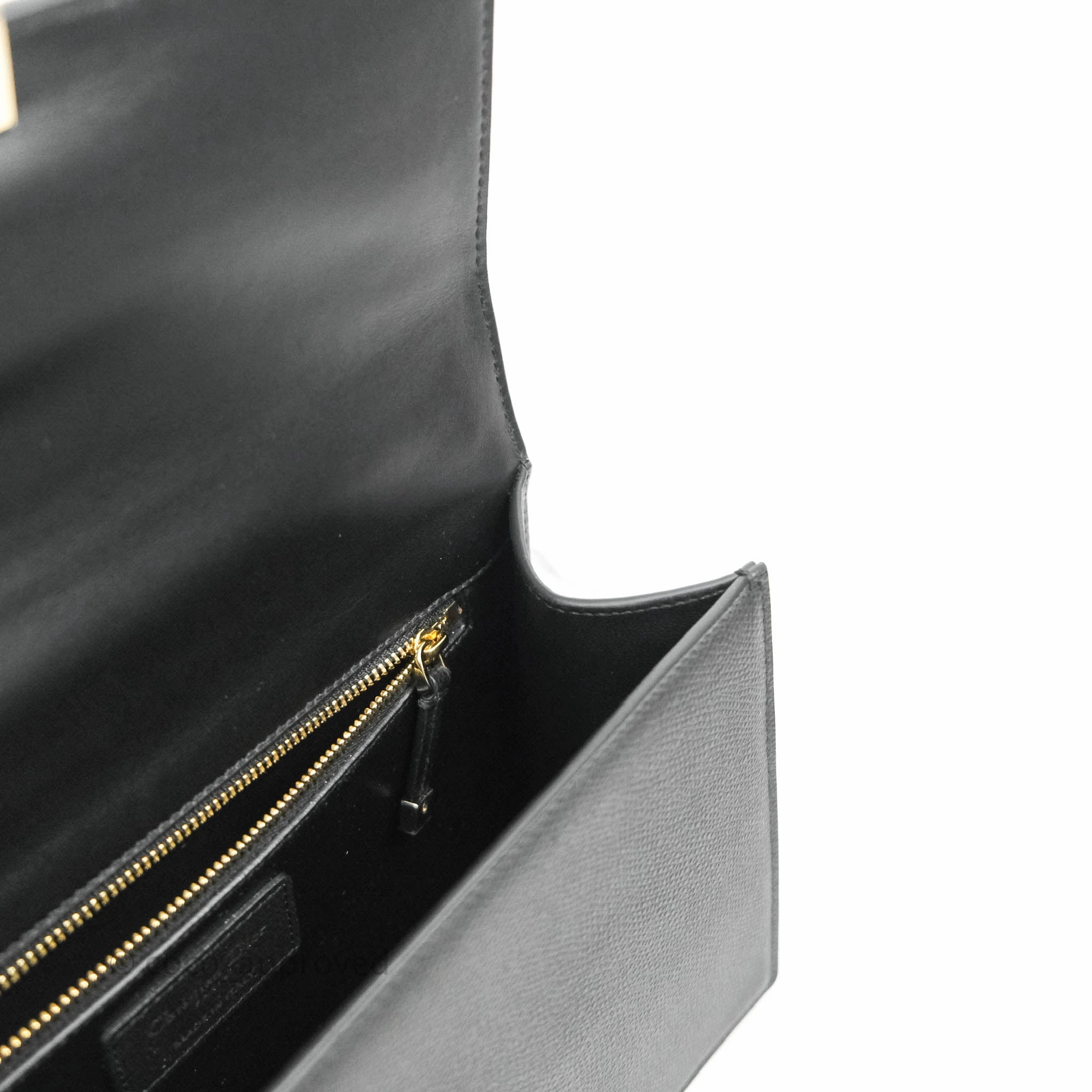 Christian Dior 30 Montaigne with Chain Black Grained Calfskin