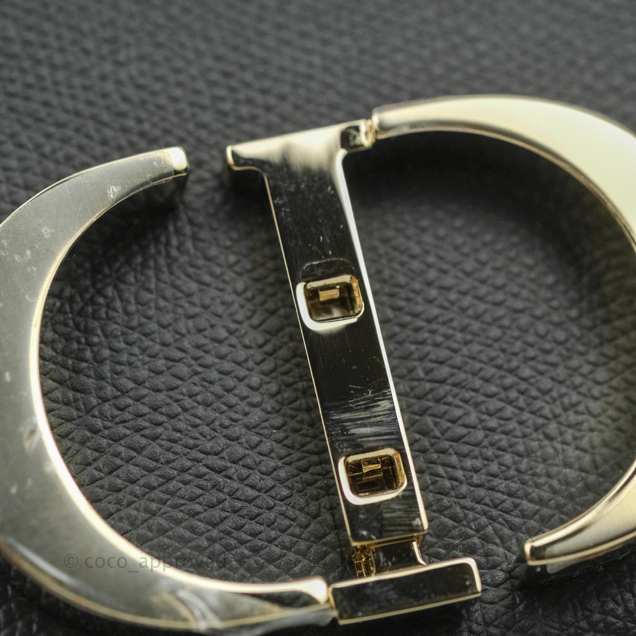 Christian Dior 30 Montaigne with Chain Black Grained Calfskin