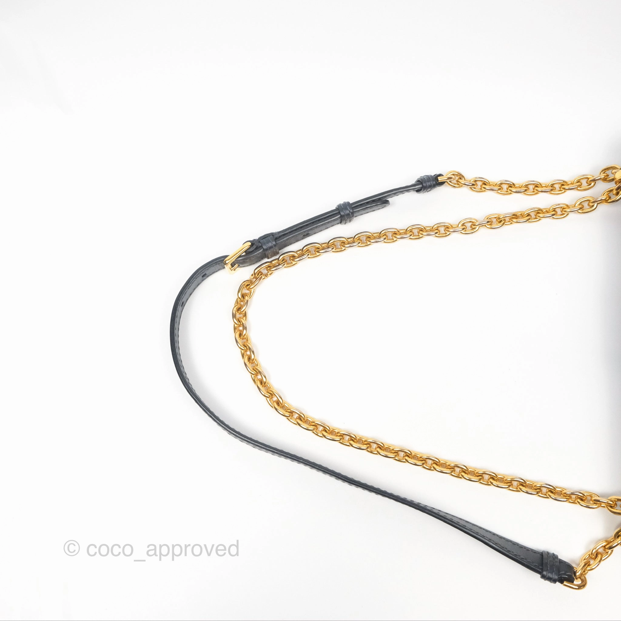 Christian Dior 30 Montaigne with Chain Blue Dior Oblique Jacquard