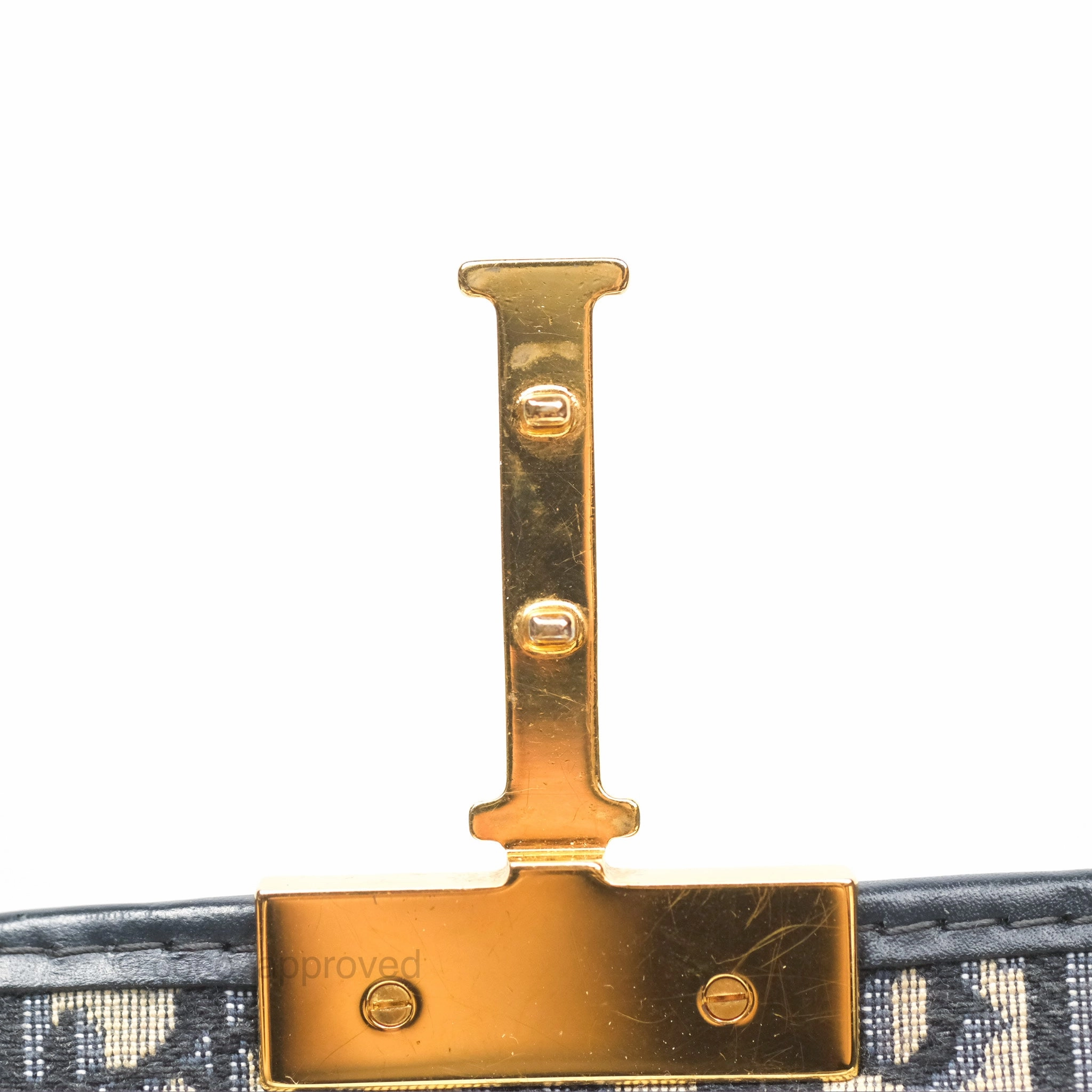 Christian Dior 30 Montaigne with Chain Blue Dior Oblique Jacquard
