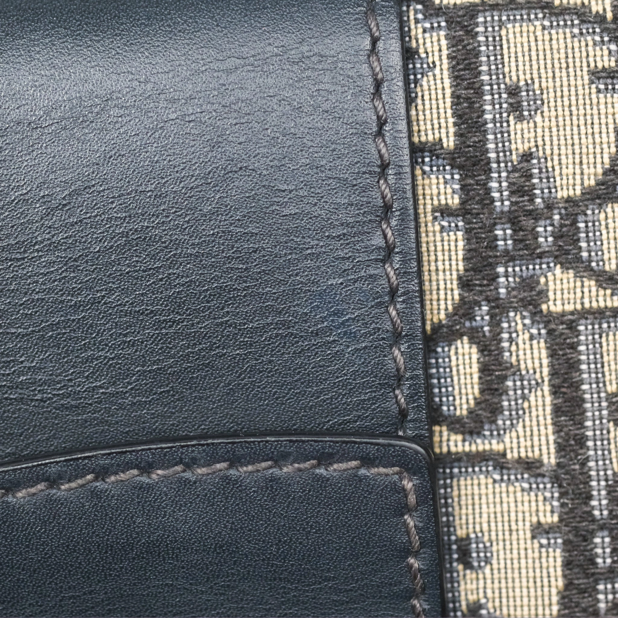 Christian Dior 30 Montaigne with Chain Blue Dior Oblique Jacquard