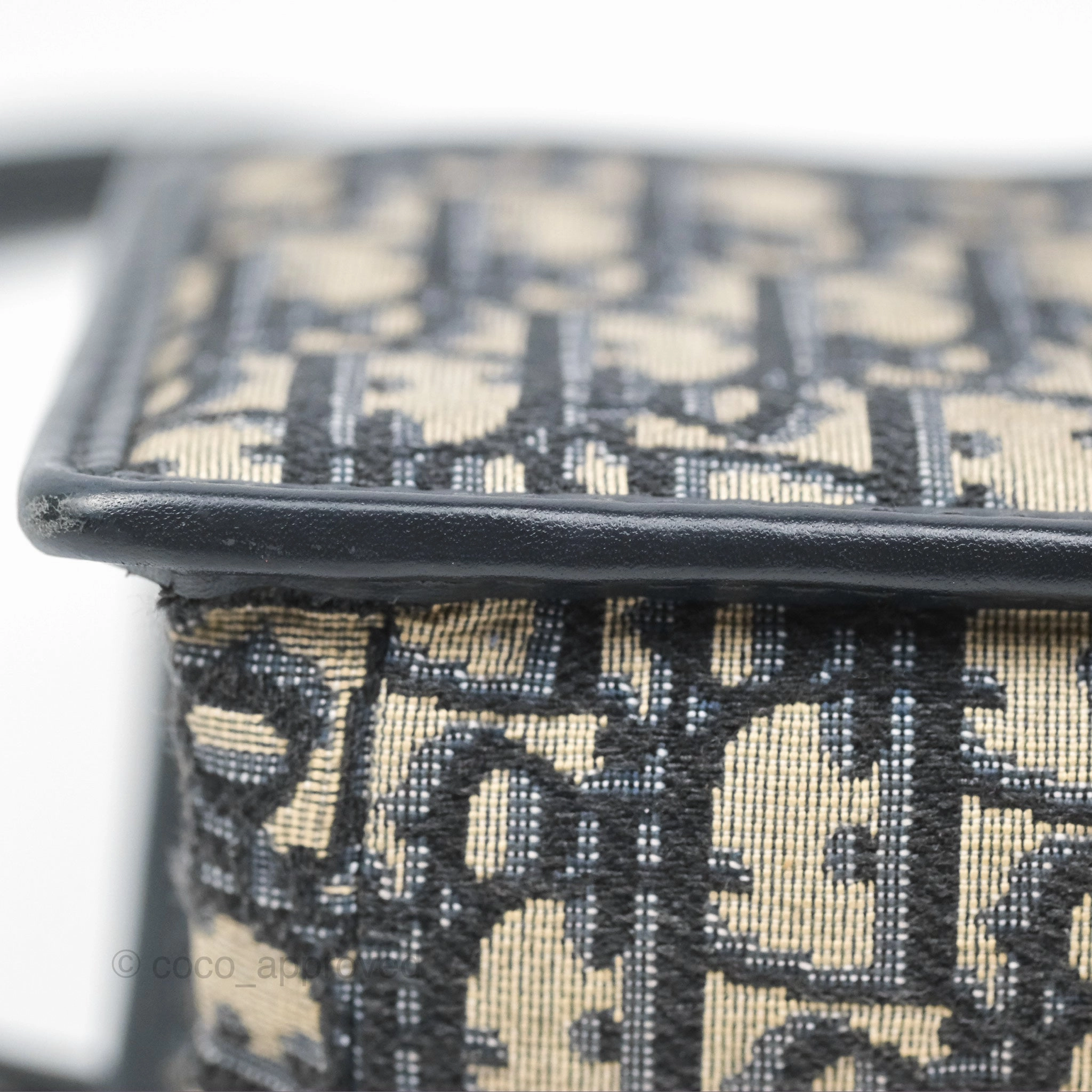Christian Dior 30 Montaigne with Chain Blue Dior Oblique Jacquard
