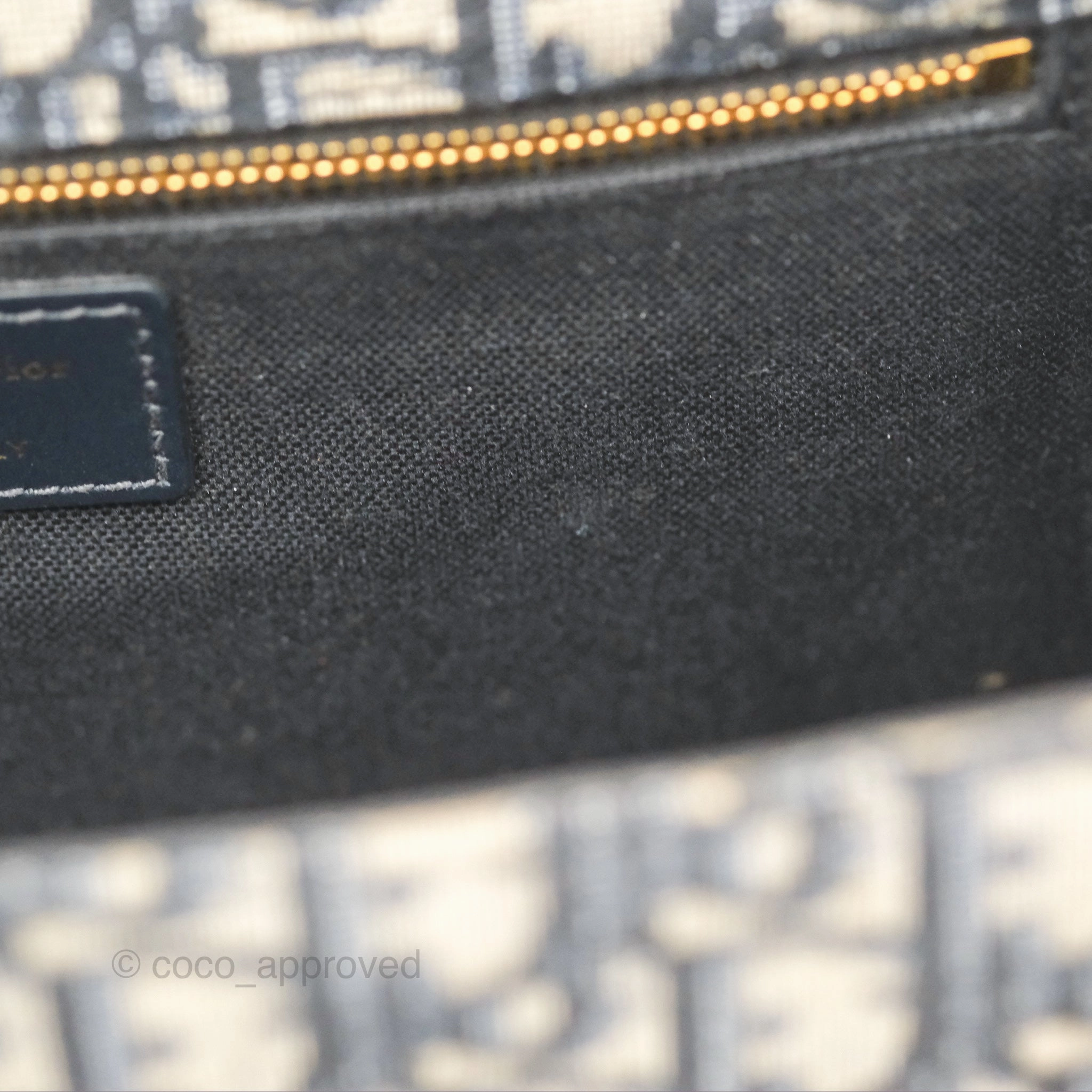 Christian Dior 30 Montaigne with Chain Blue Dior Oblique Jacquard