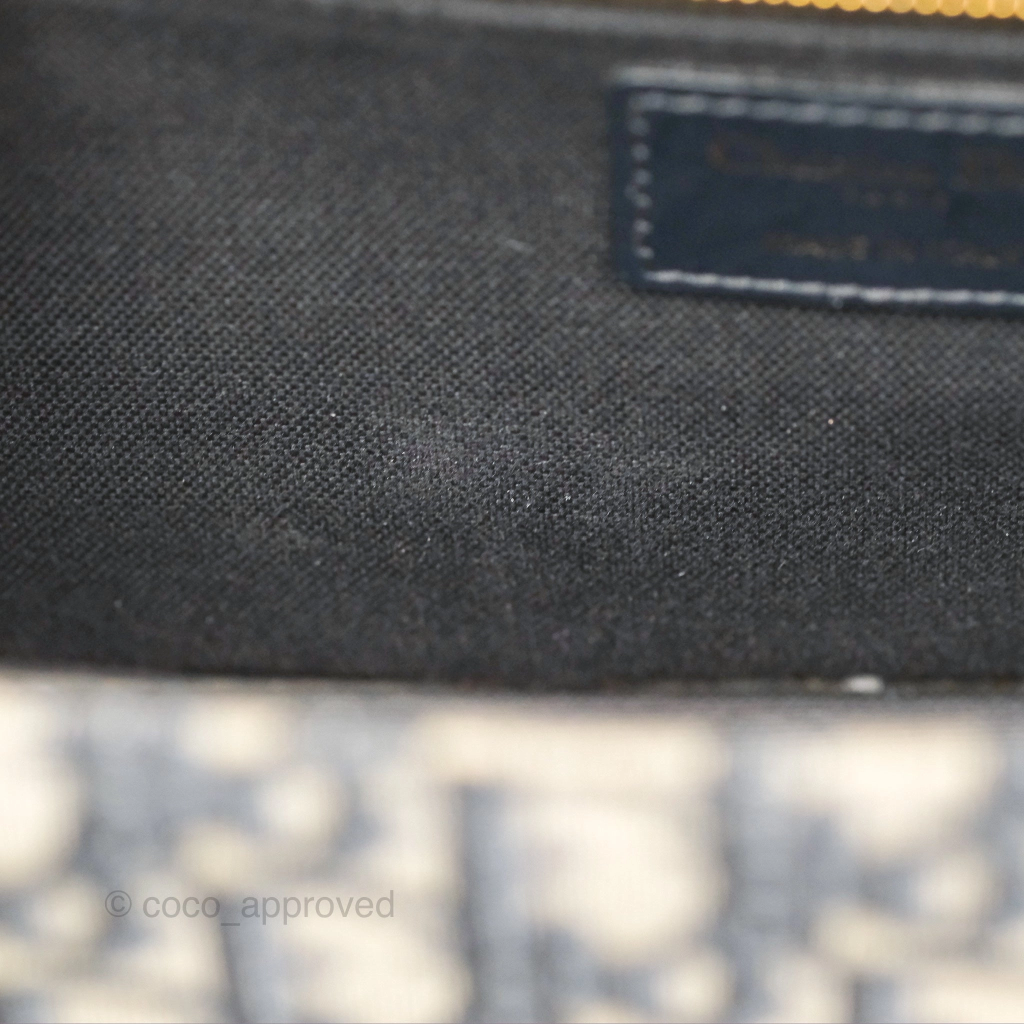 Christian Dior 30 Montaigne with Chain Blue Dior Oblique Jacquard