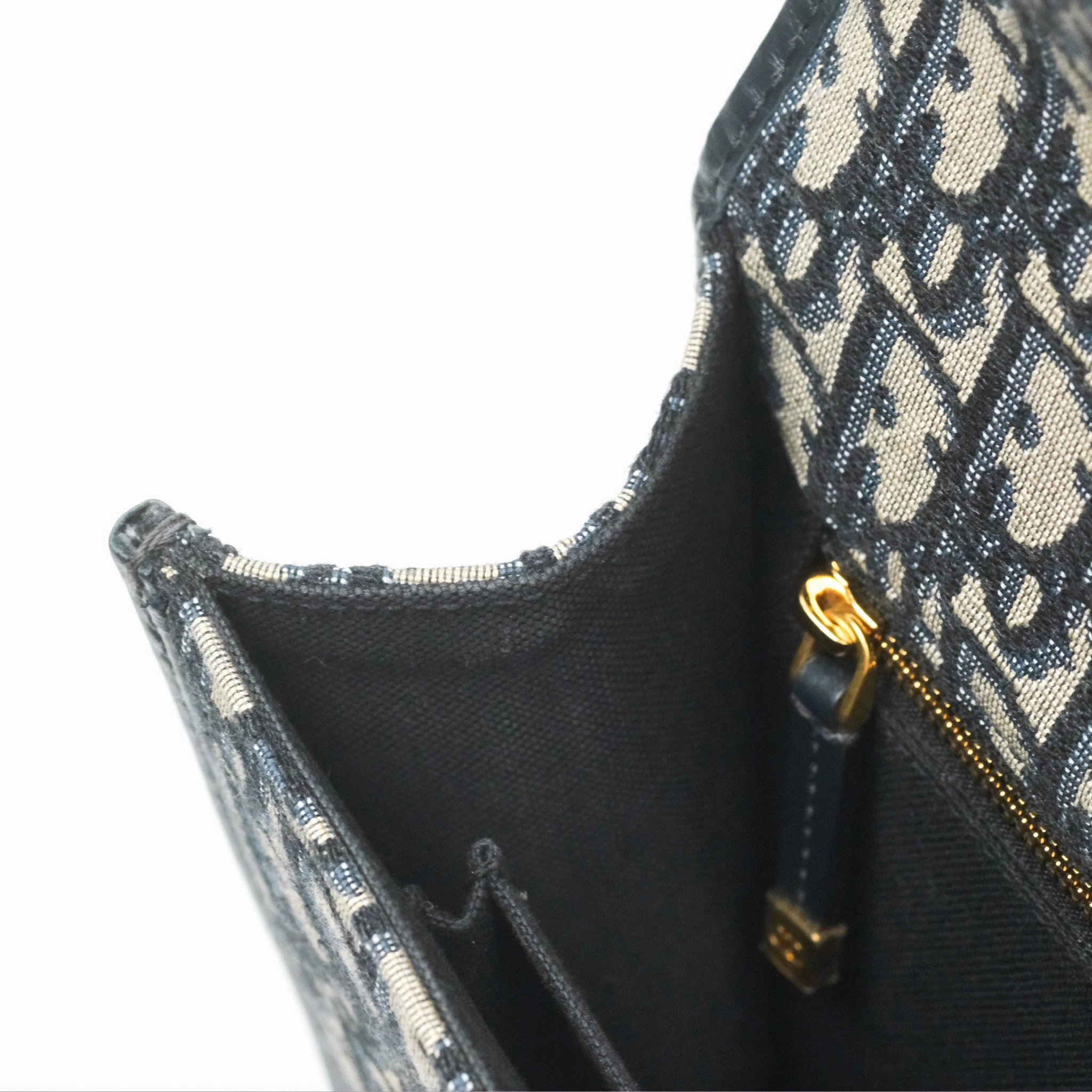Christian Dior 30 Montaigne with Chain Blue Dior Oblique Jacquard
