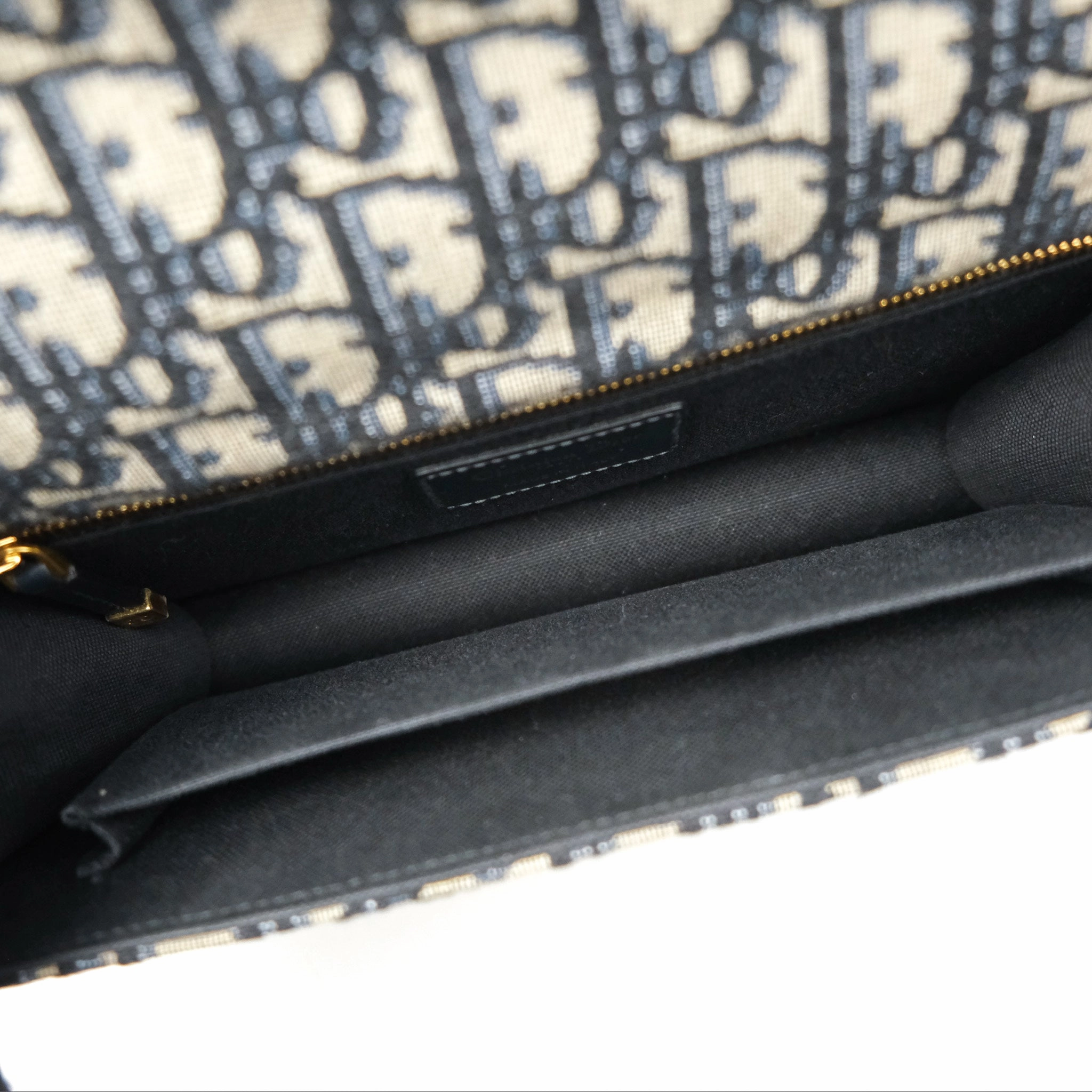 Christian Dior 30 Montaigne with Chain Blue Dior Oblique Jacquard