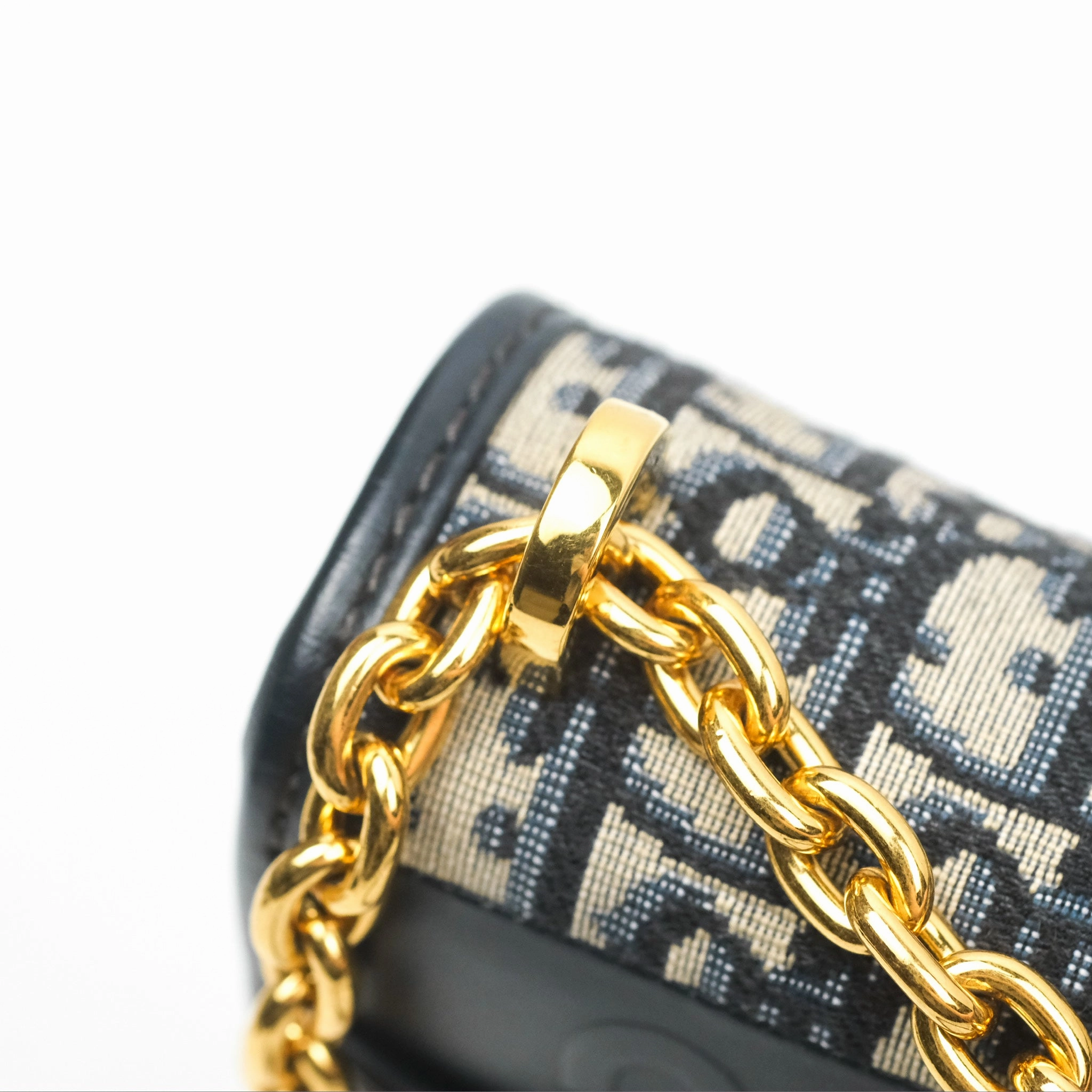 Christian Dior 30 Montaigne with Chain Blue Dior Oblique Jacquard